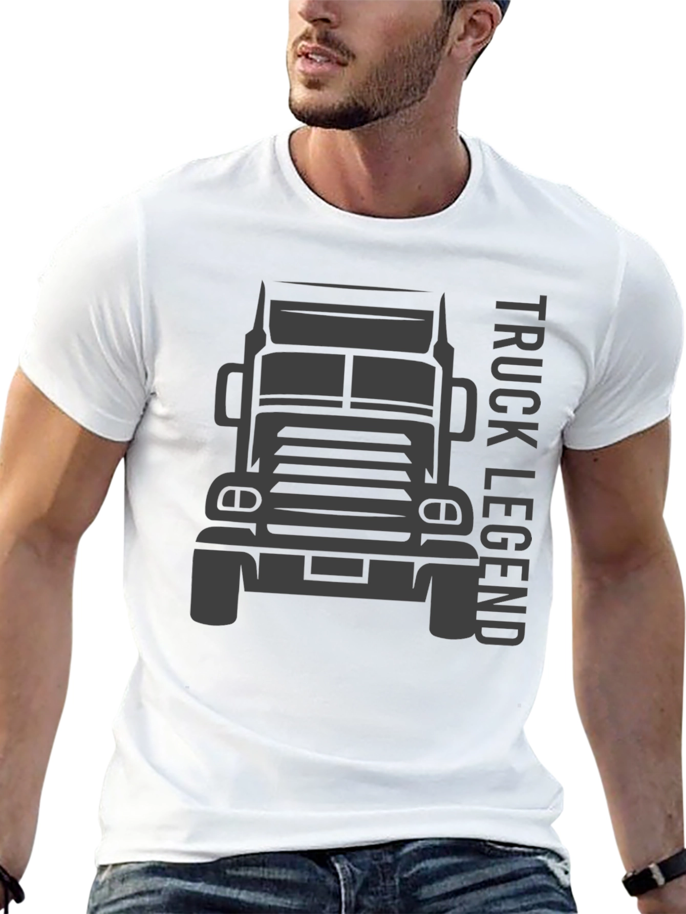 Truck Legend Graphic T-Shirt - Black