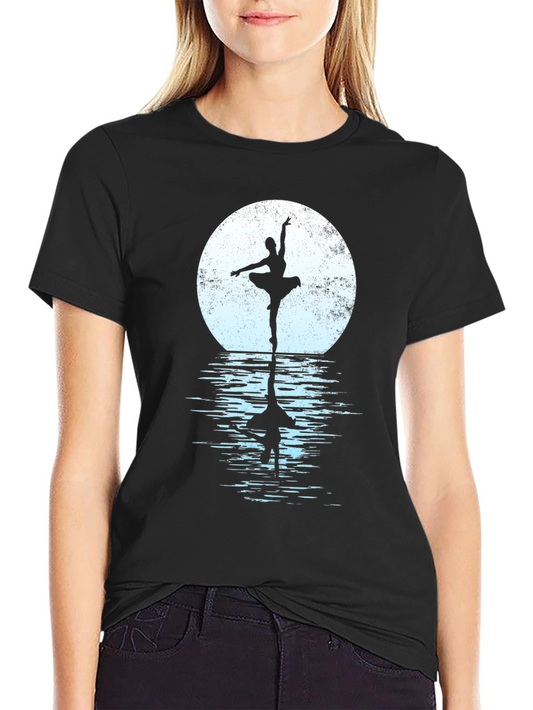 Ballerina Moon Silhouette T-Shirt