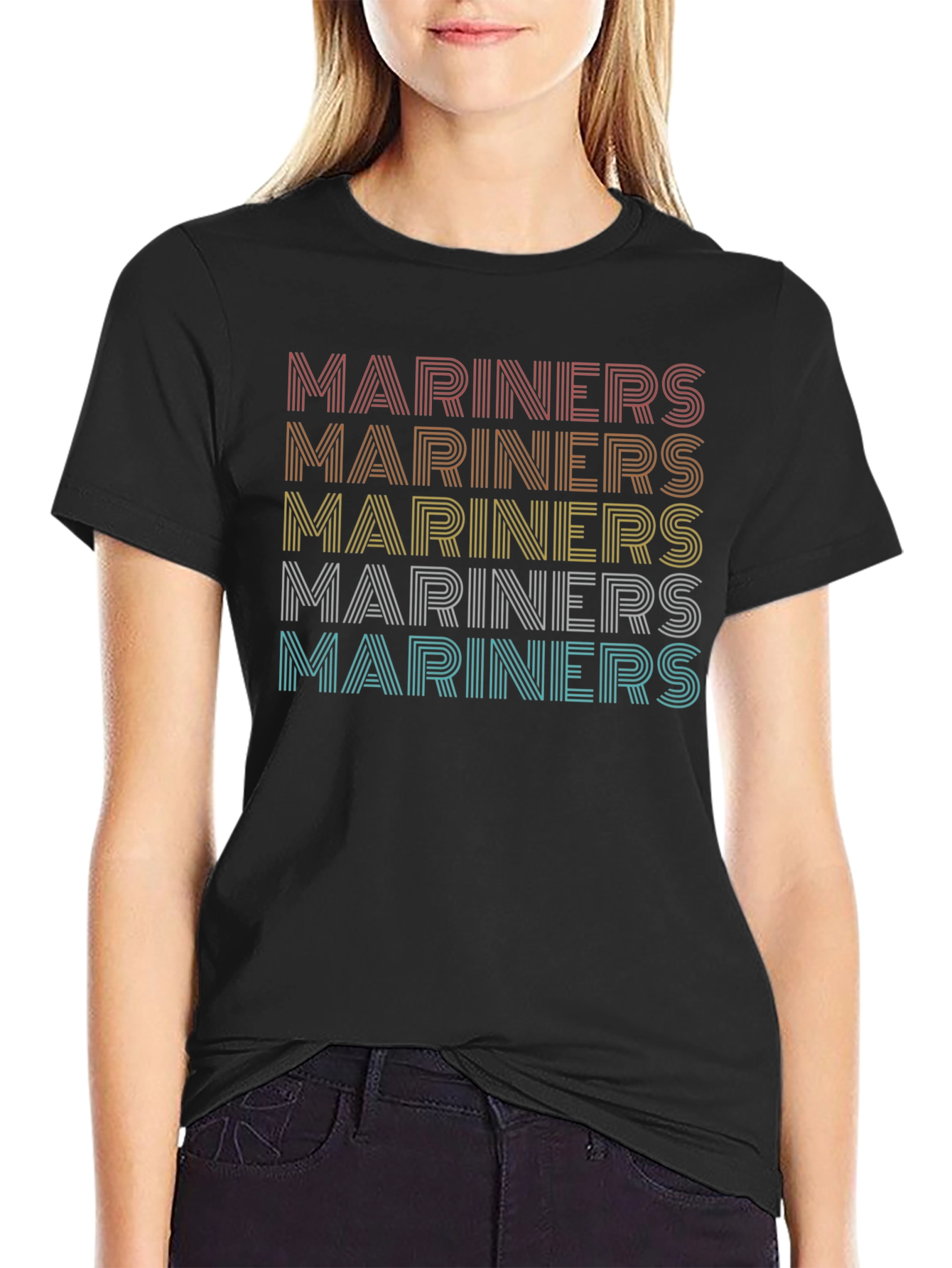 Mariners Retro Style Graphic T-Shirt