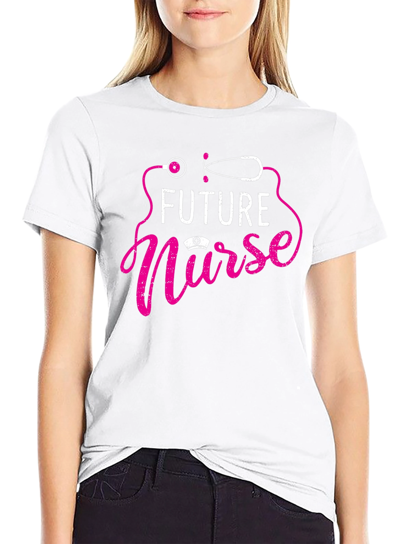 Future Nurse Graphic Tee - Black