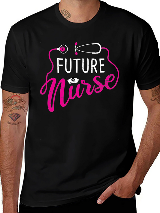 Future Nurse Graphic Tee - Black
