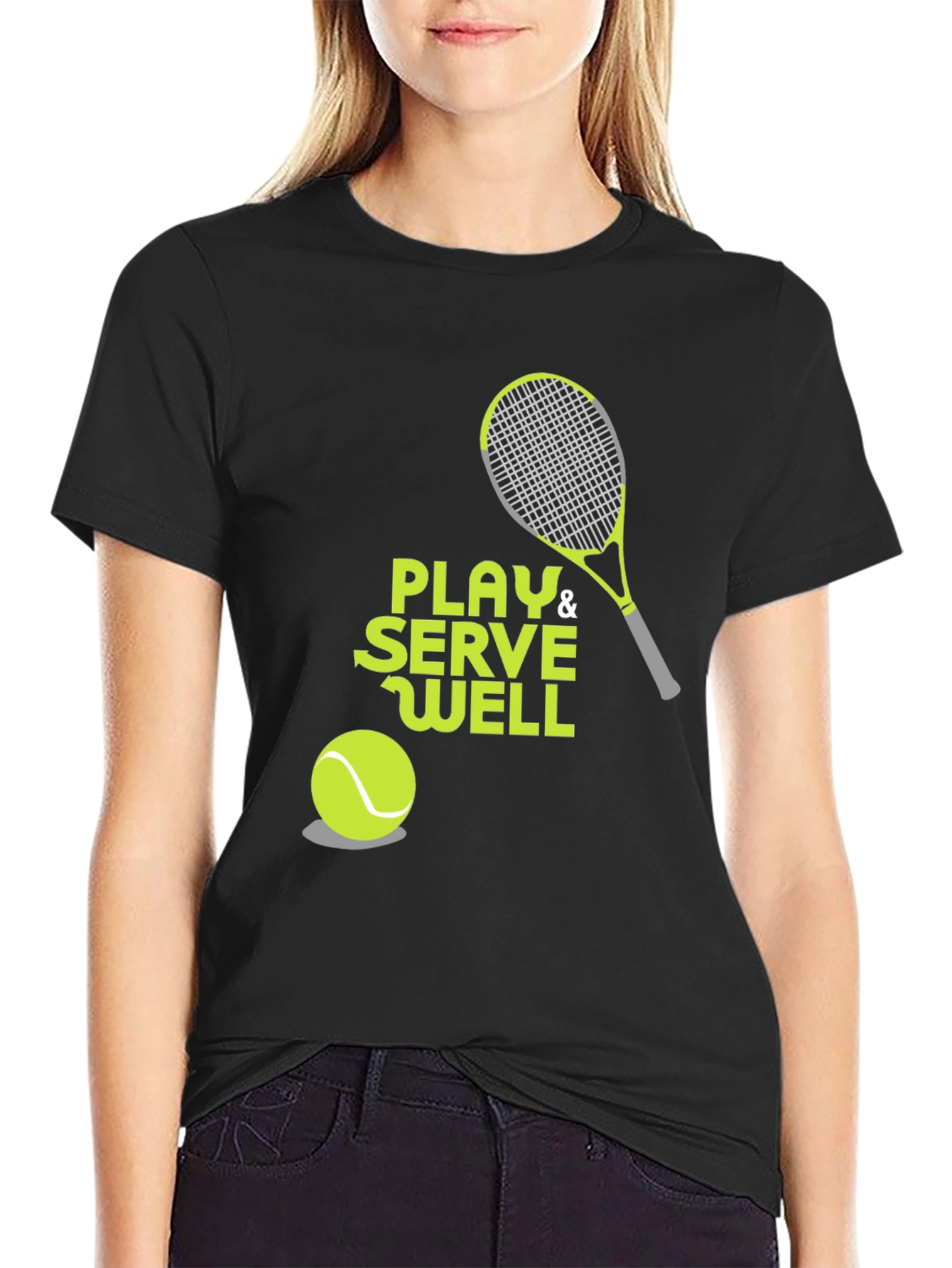 Play & Serve Well Tennis Graphic Tee