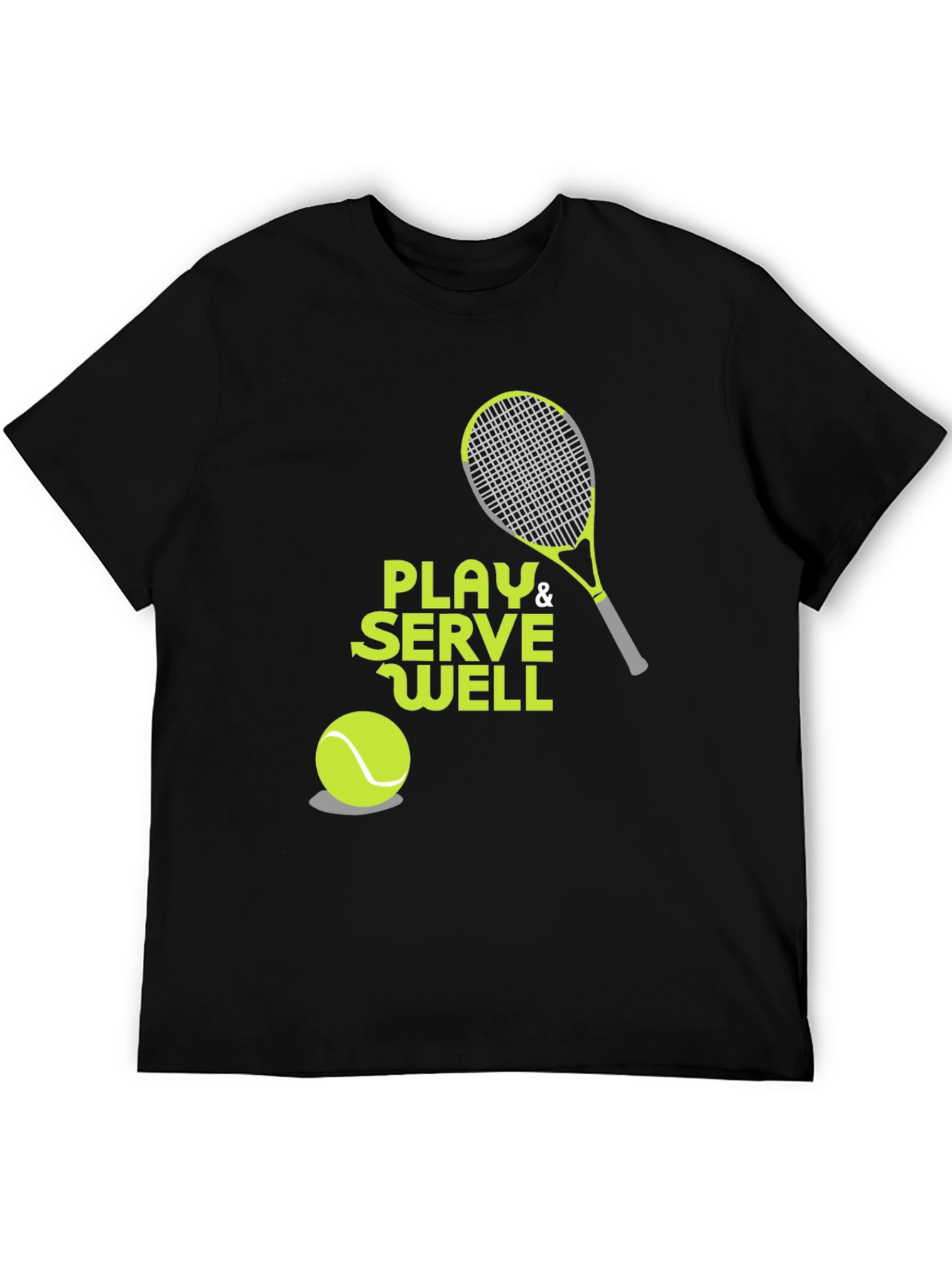 Play & Serve Well Tennis Graphic Tee