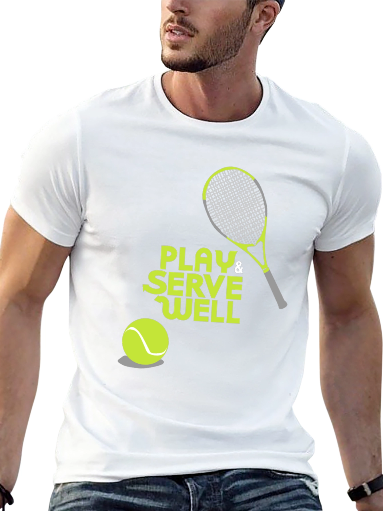 Play & Serve Well Tennis Graphic Tee