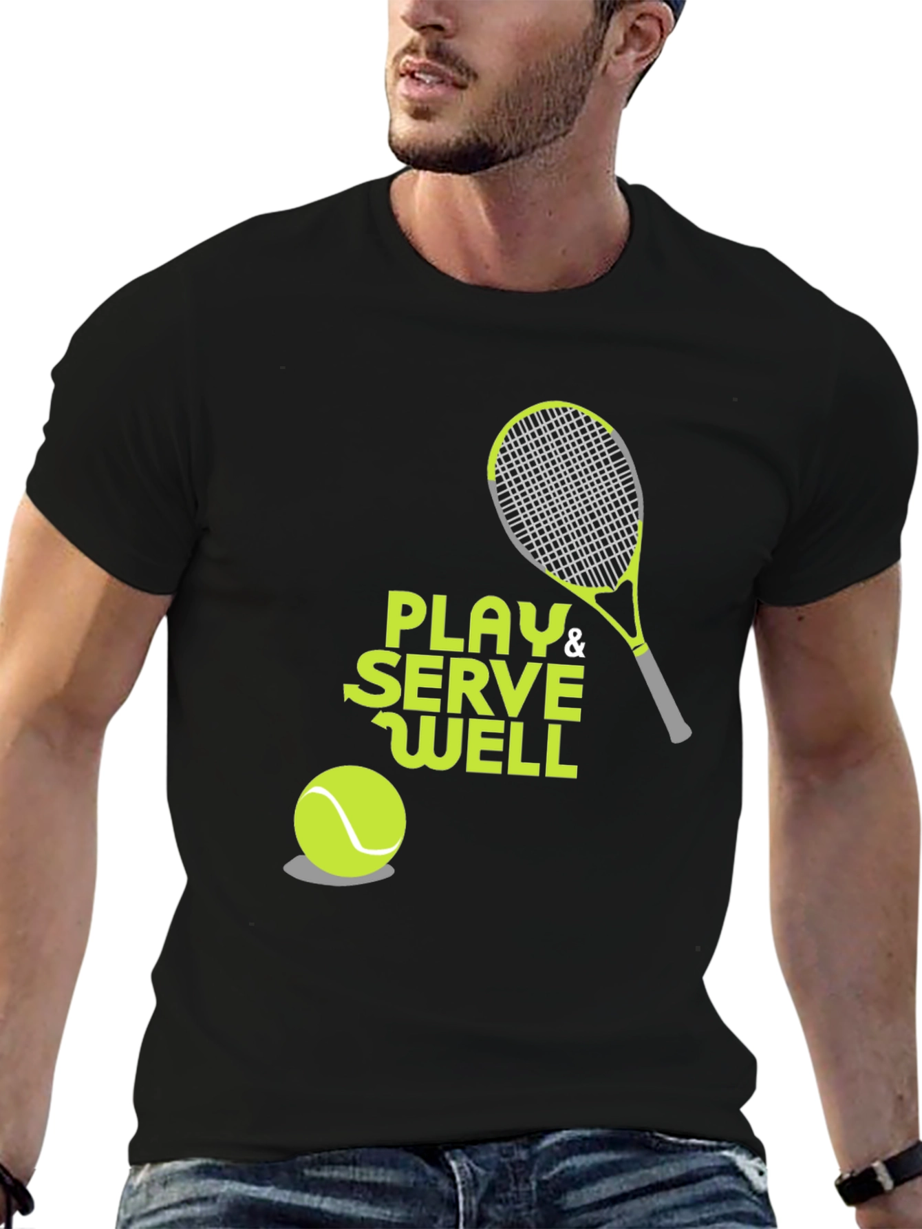 Play & Serve Well Tennis Graphic Tee
