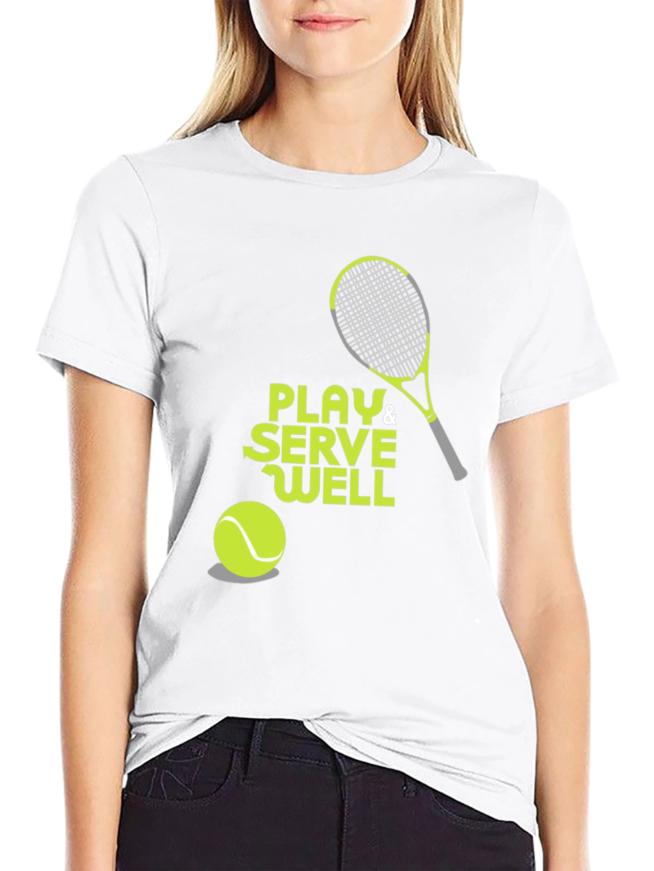 Play & Serve Well Tennis Graphic Tee