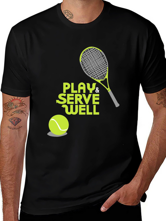 Play & Serve Well Tennis Graphic Tee