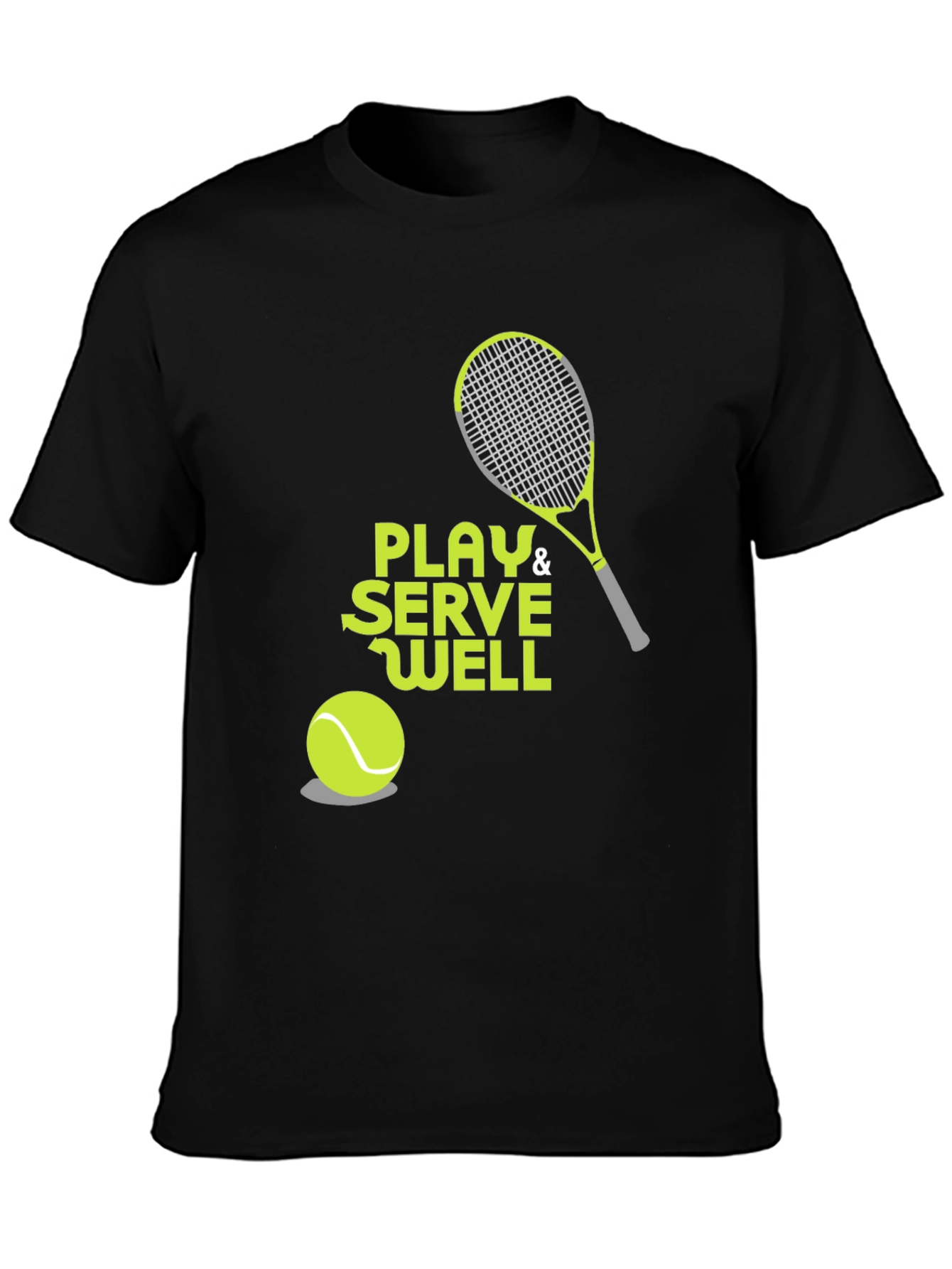 Play & Serve Well Tennis Graphic Tee