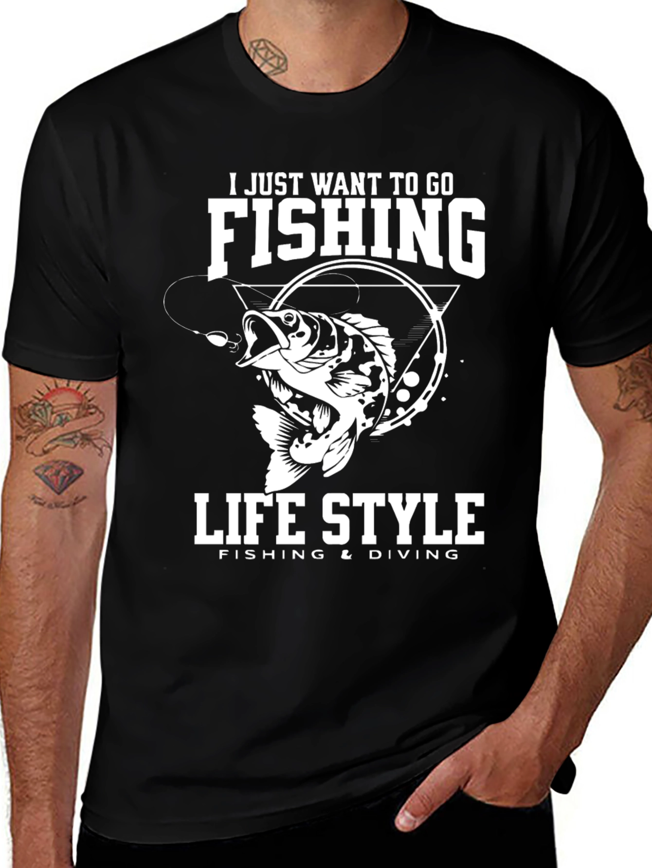 Fishing Life Style Graphic Tee