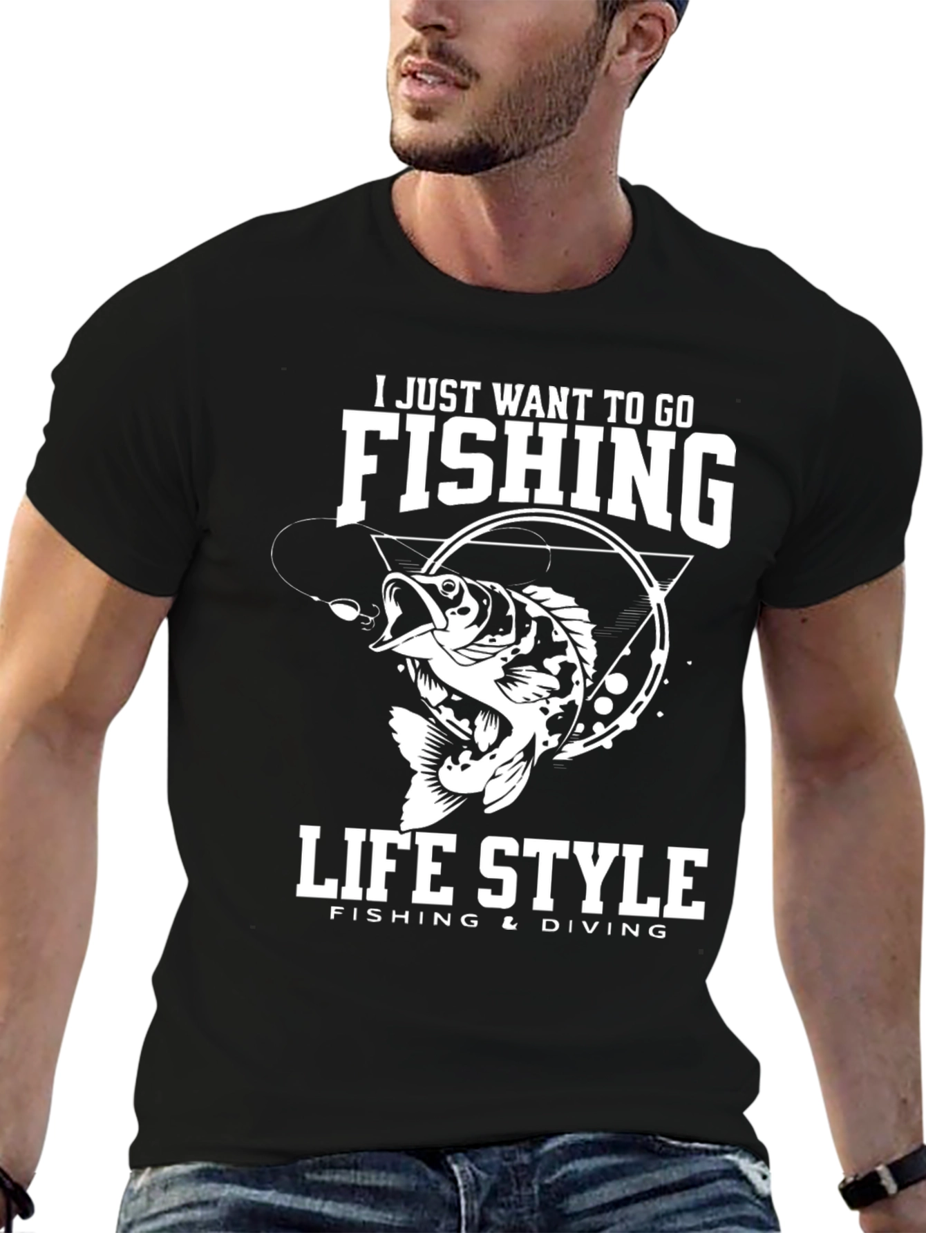 Fishing Life Style Graphic Tee