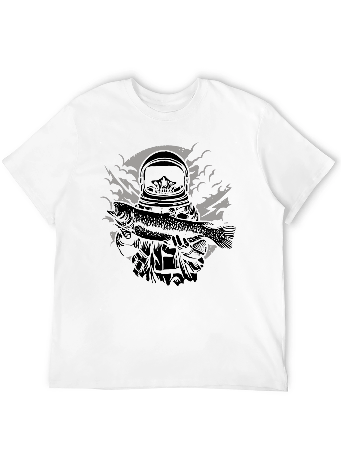 Astronaut Fish Graphic T-Shirt