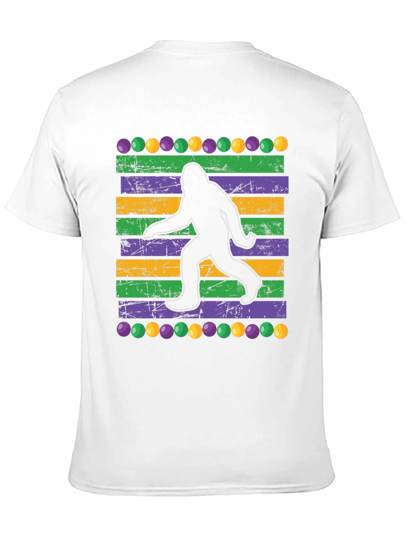Mardi Gras Bigfoot Tee - Unisex Celebration Shirt