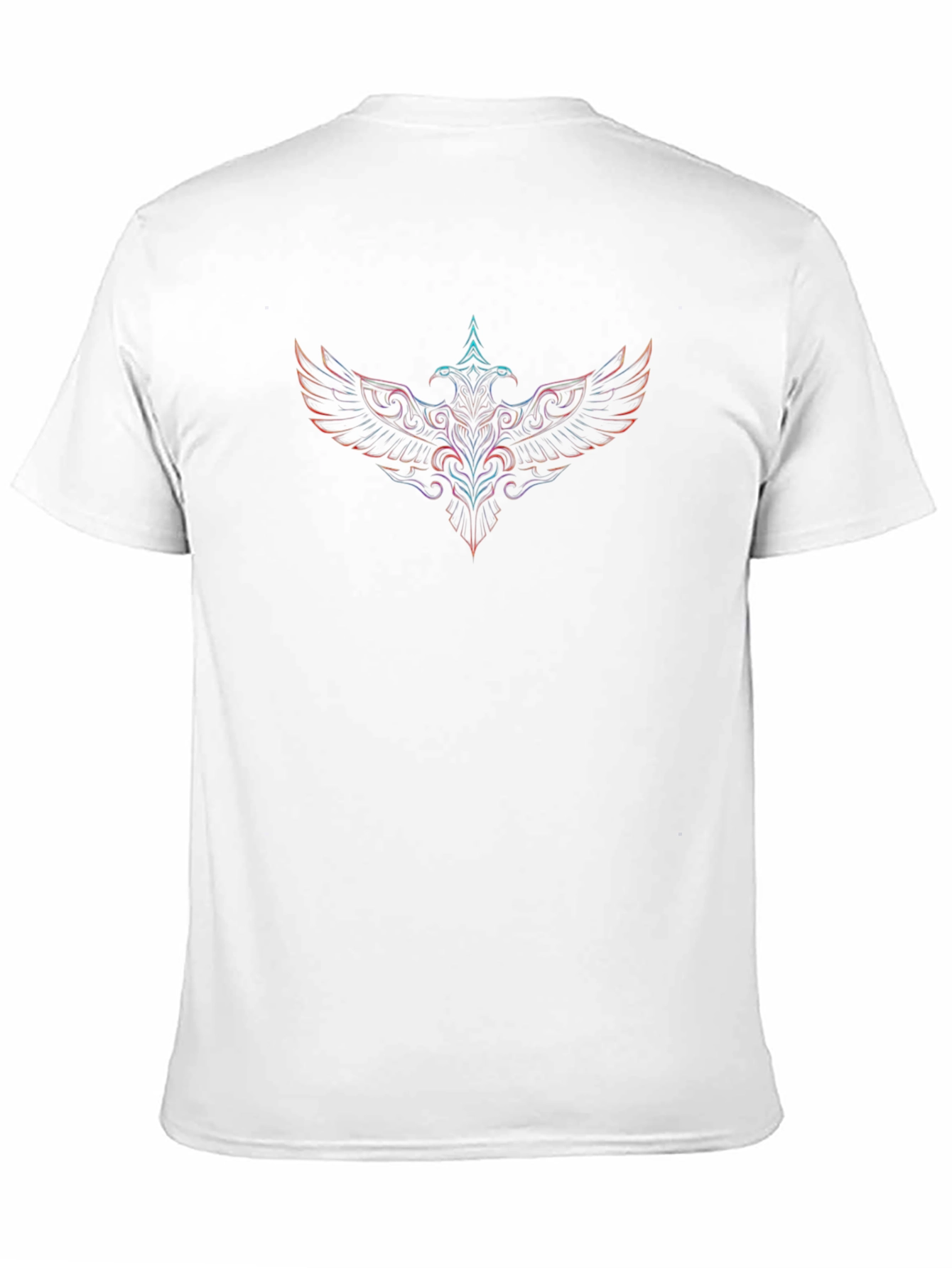 Neon Phoenix Graphic Black T-Shirt