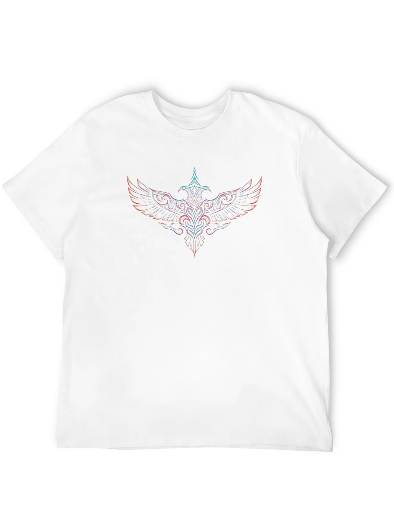 Neon Phoenix Graphic Black T-Shirt