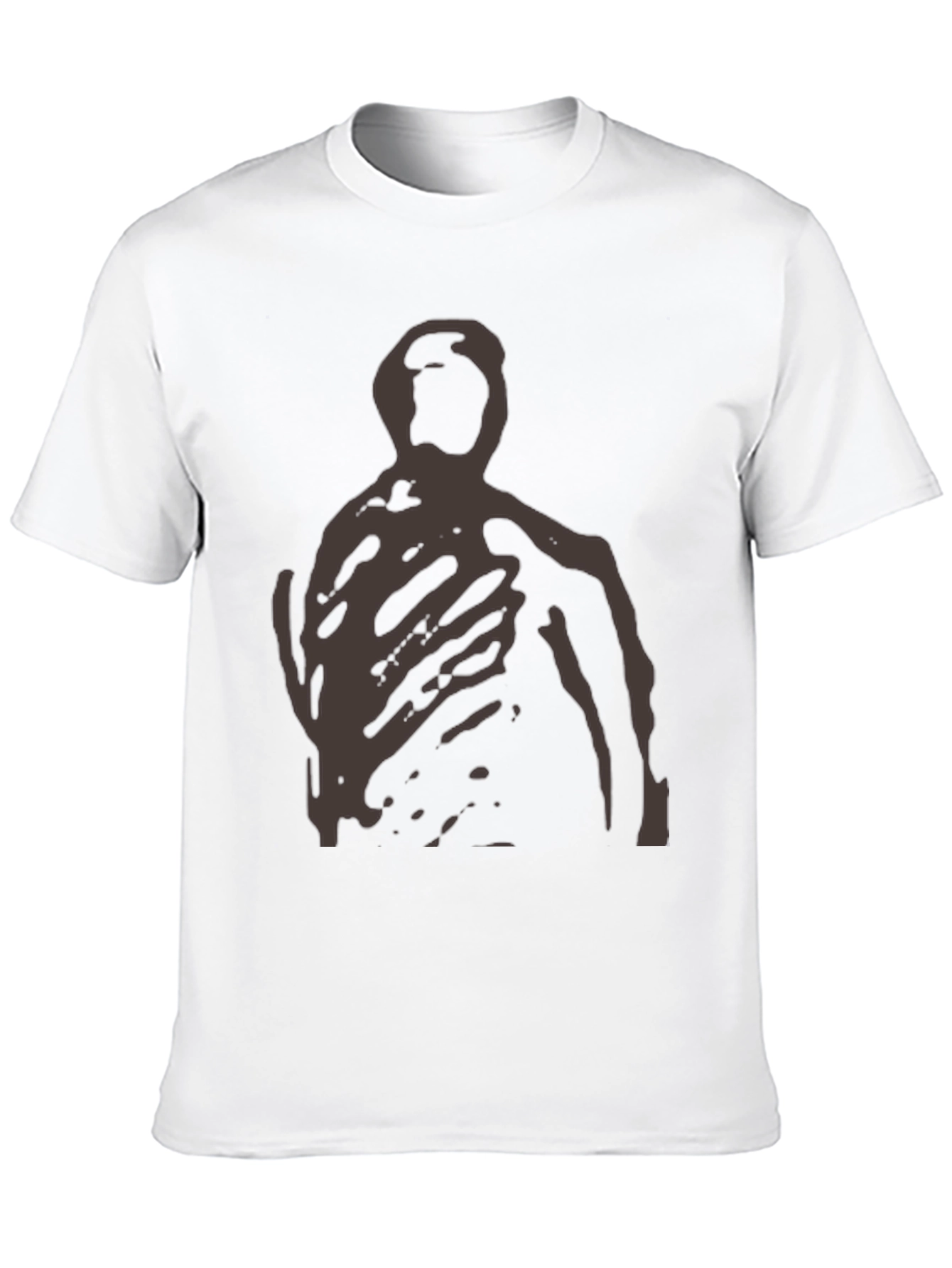 Abstract Figure Black T-Shirt - Modern Art Tee