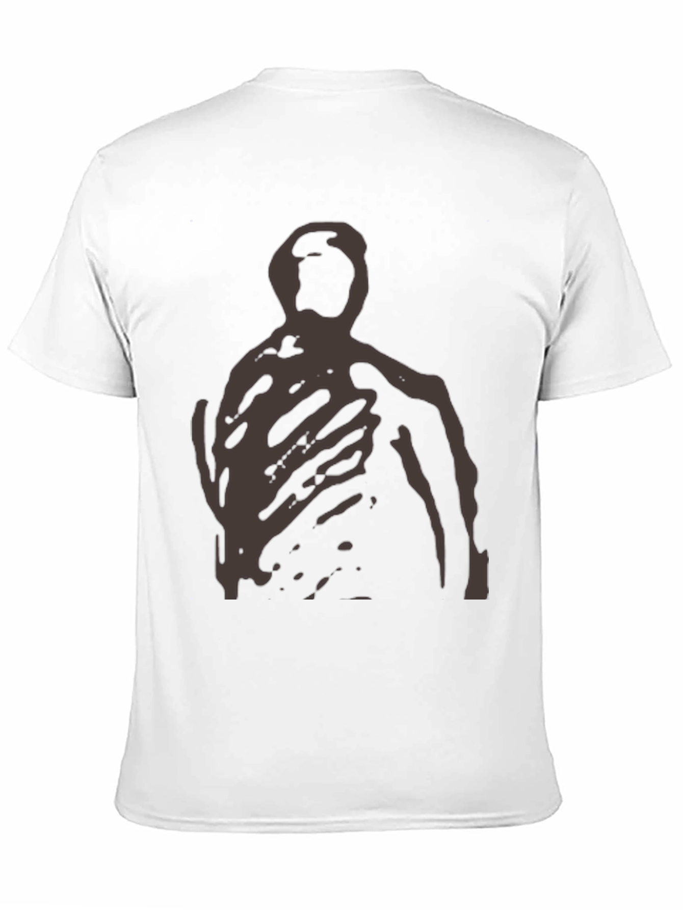 Abstract Figure Black T-Shirt - Modern Art Tee