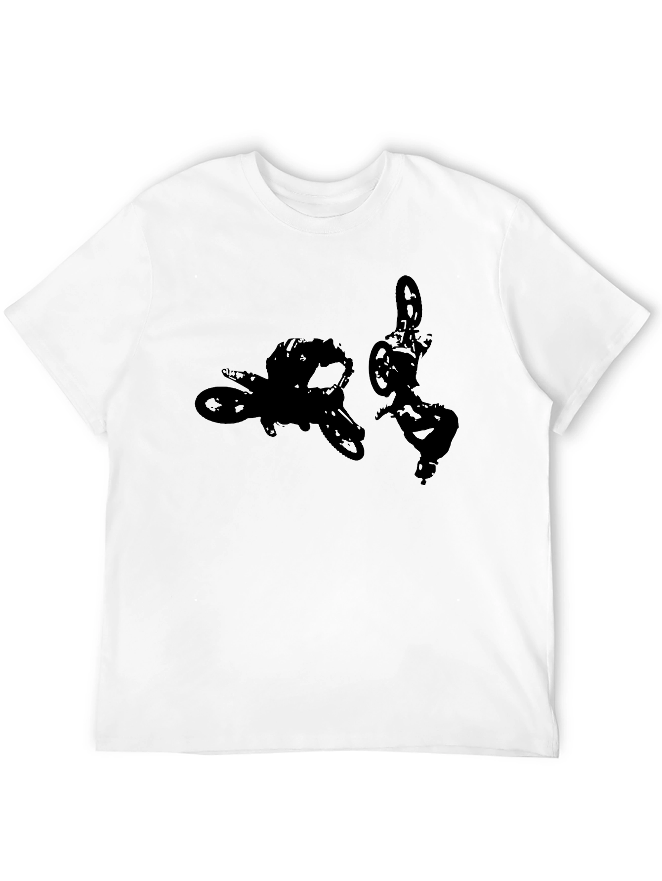 Motocross Silhouette Black T-Shirt
