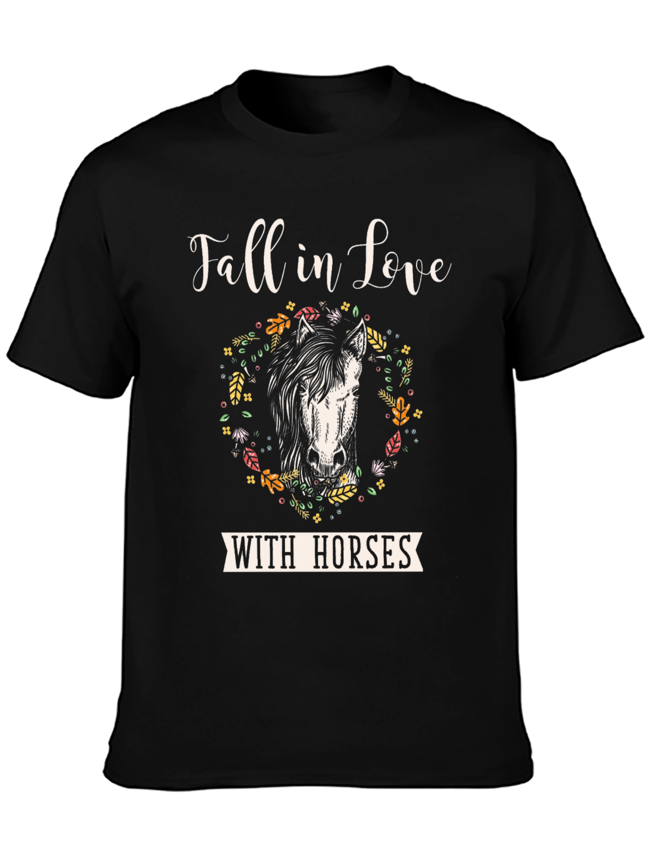 Fall in Love with Horses Graphic Tee