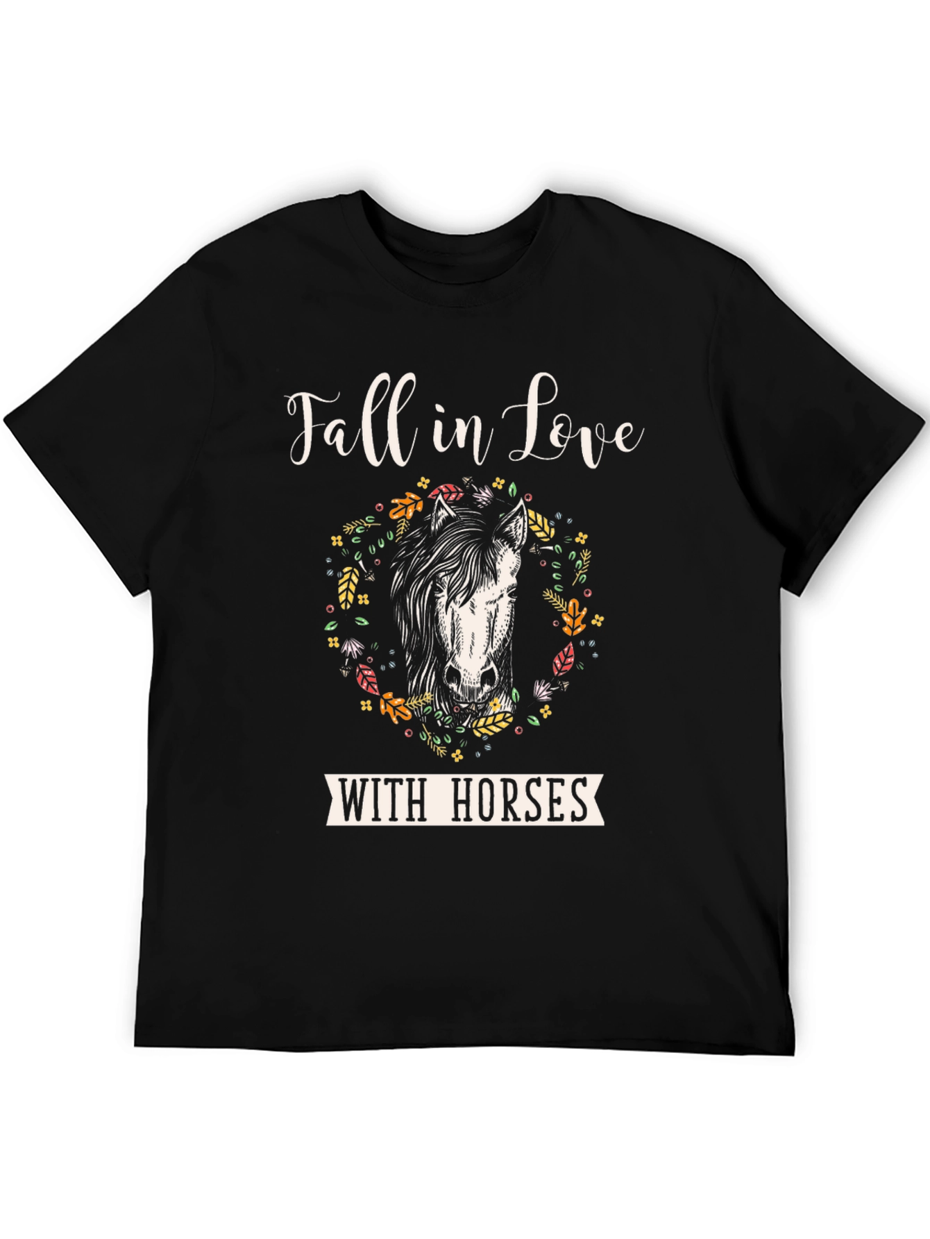 Fall in Love with Horses Graphic Tee