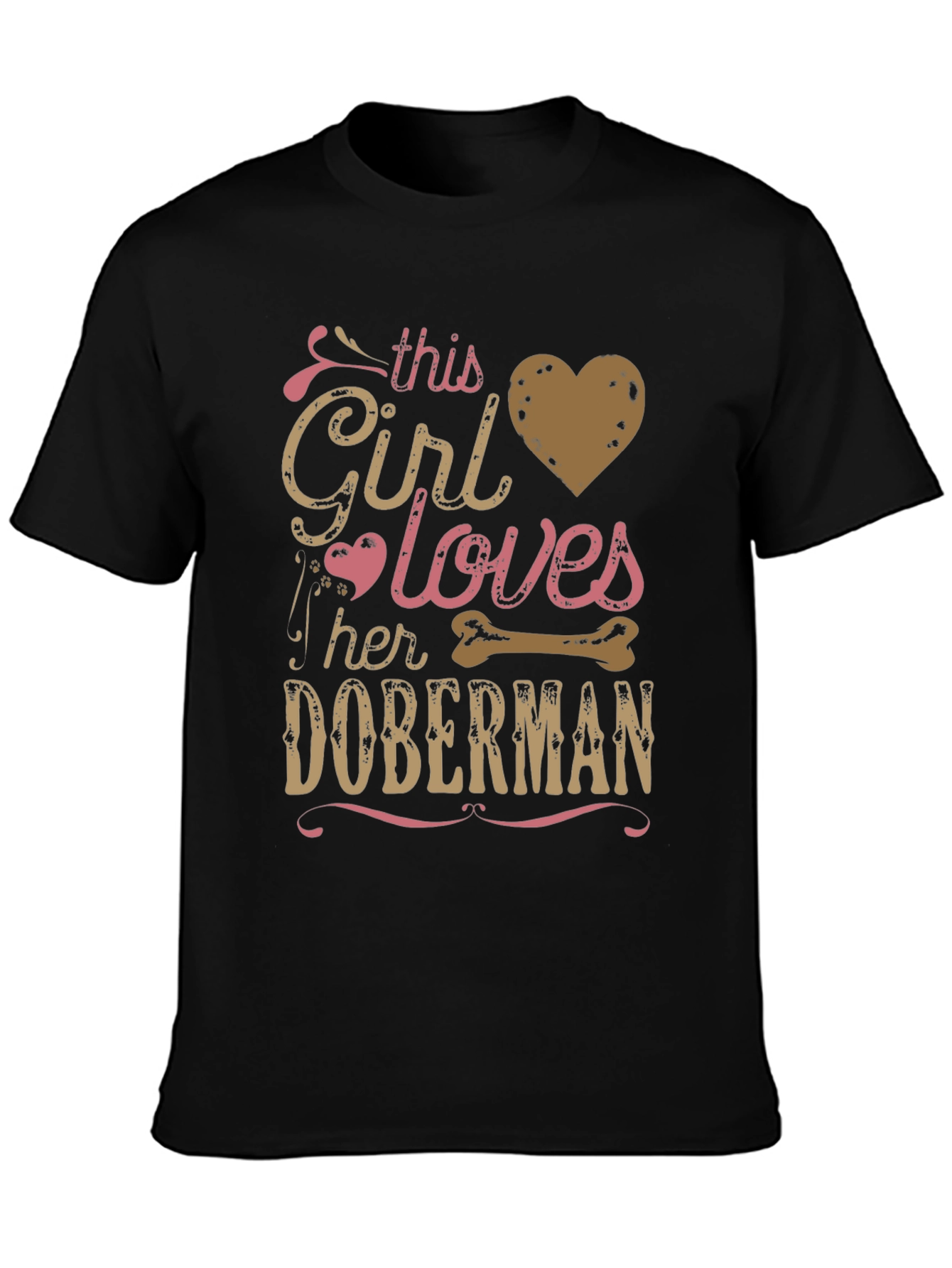 Doberman Girls Love T-Shirt