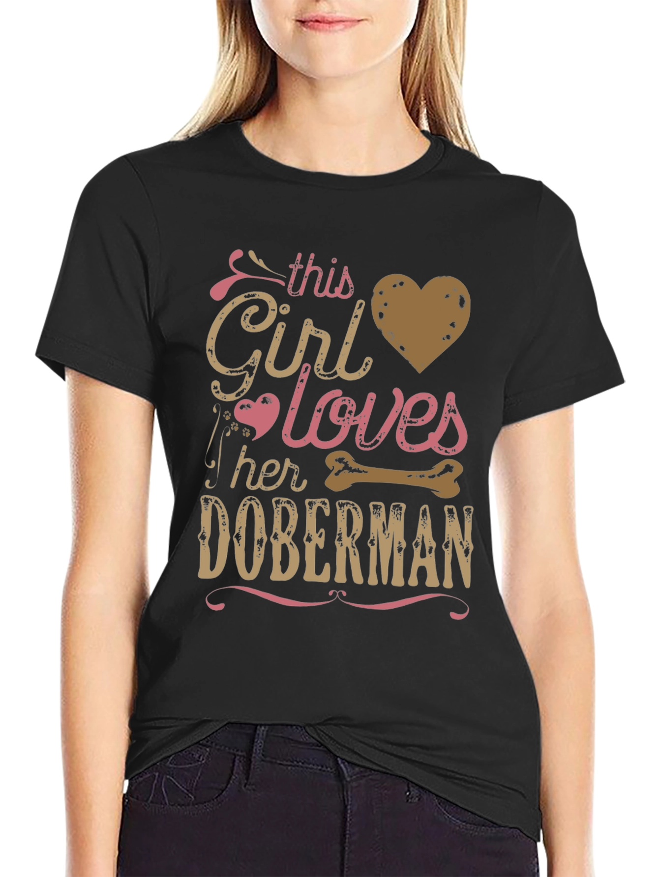 Doberman Girls Love T-Shirt