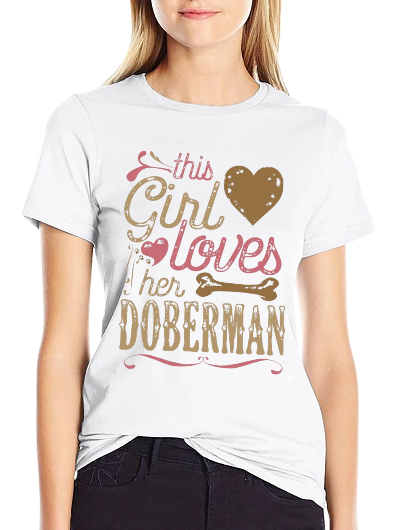Doberman Girls Love T-Shirt