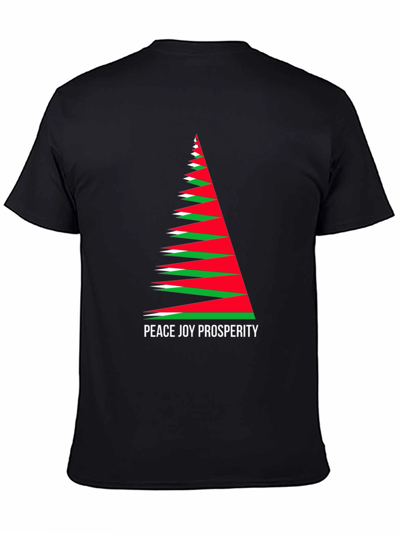 Holiday Peace Joy Prosperity Christmas Tree T-Shirt