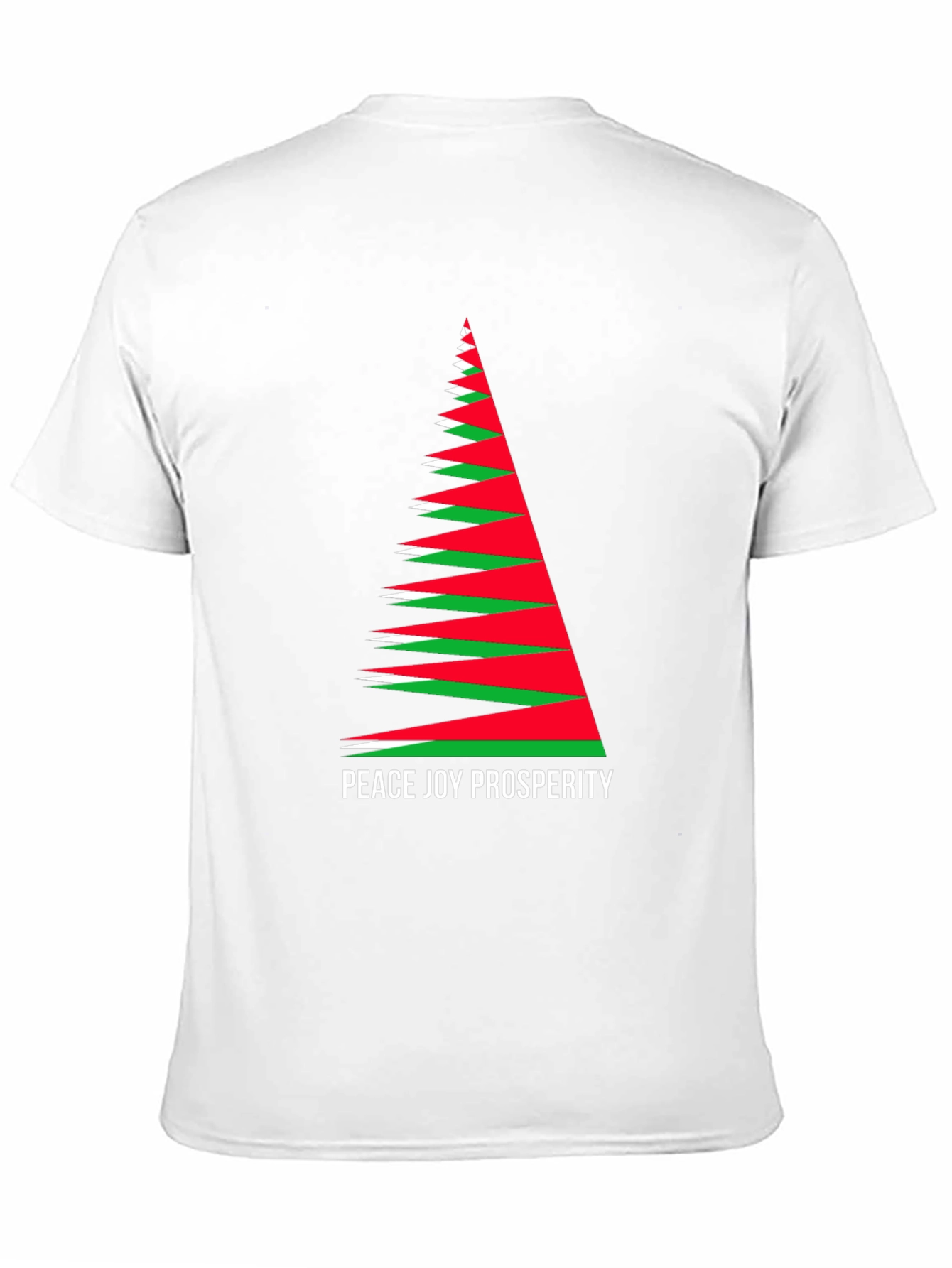 Holiday Peace Joy Prosperity Christmas Tree T-Shirt