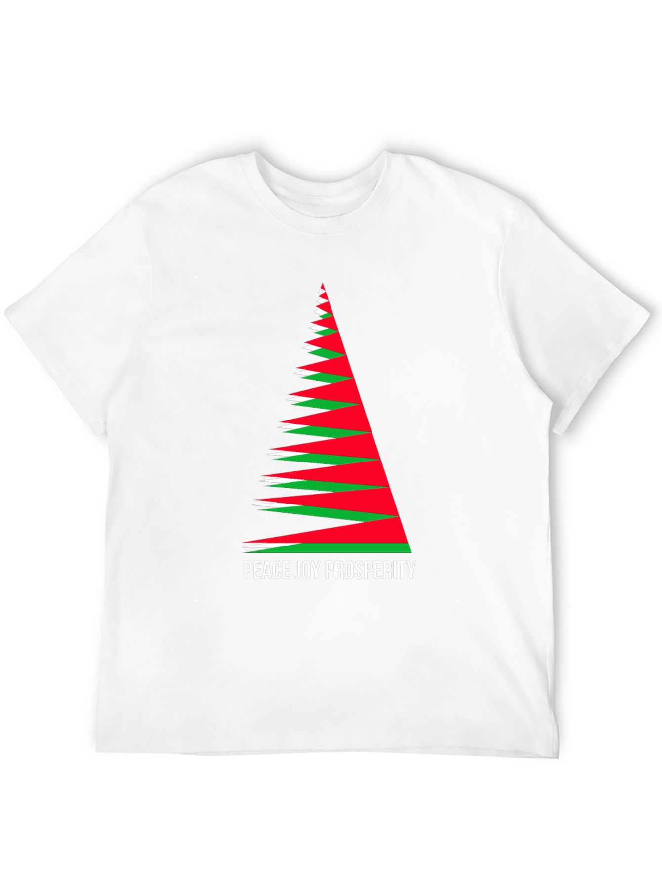 Holiday Peace Joy Prosperity Christmas Tree T-Shirt
