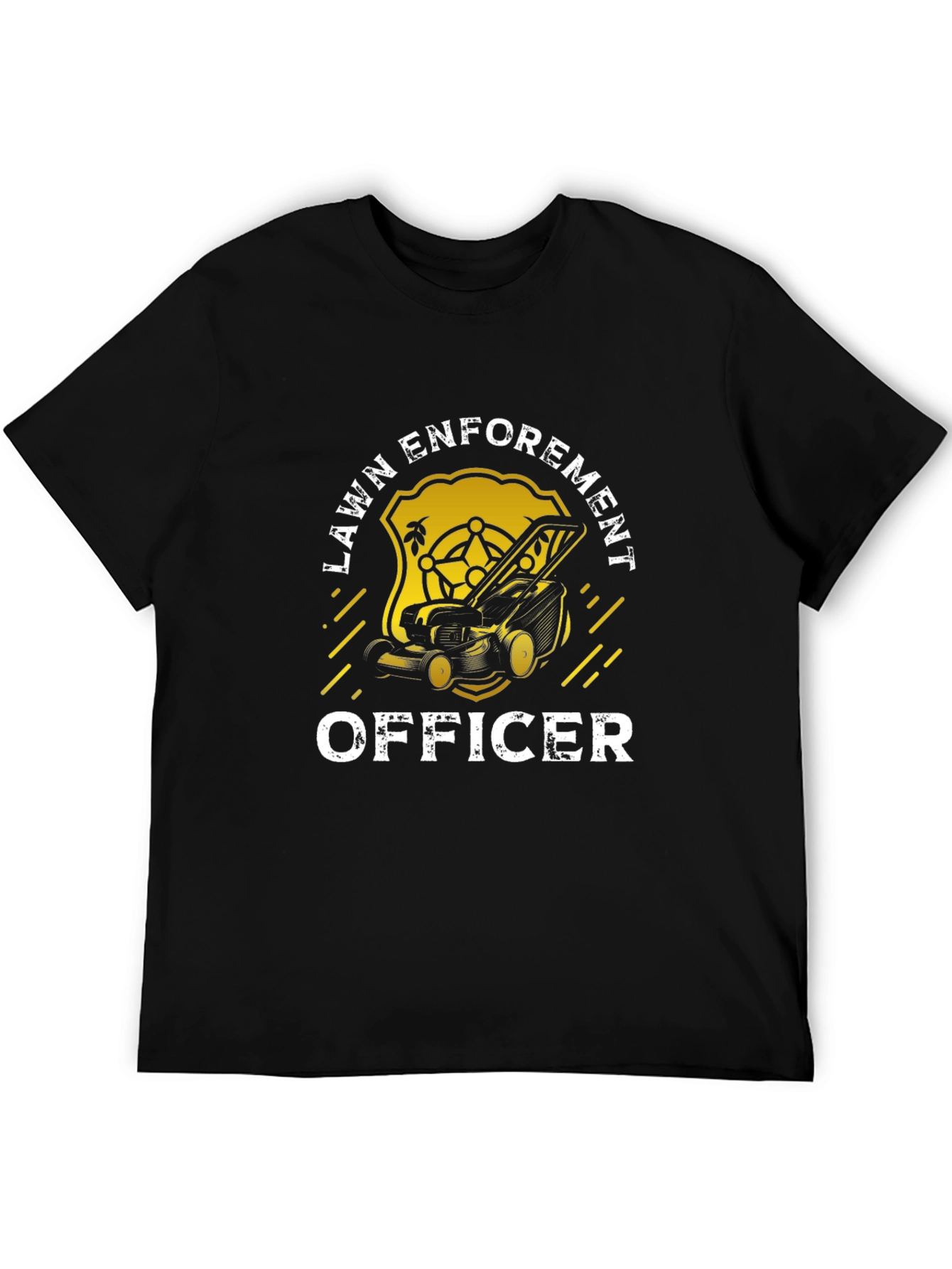 Lawn Enforcement Officer T-Shirt - Funny Gardening Tee