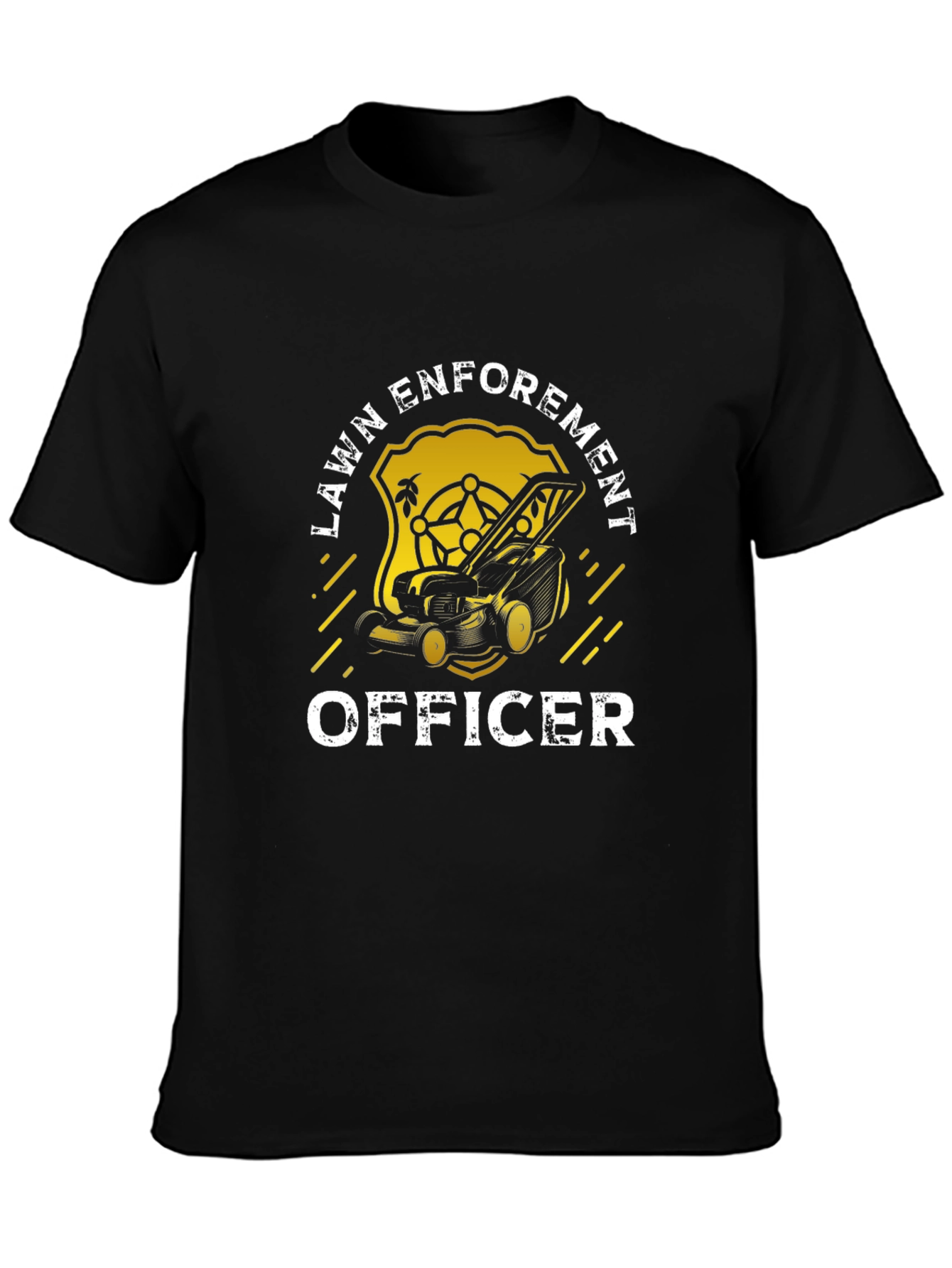 Lawn Enforcement Officer T-Shirt - Funny Gardening Tee