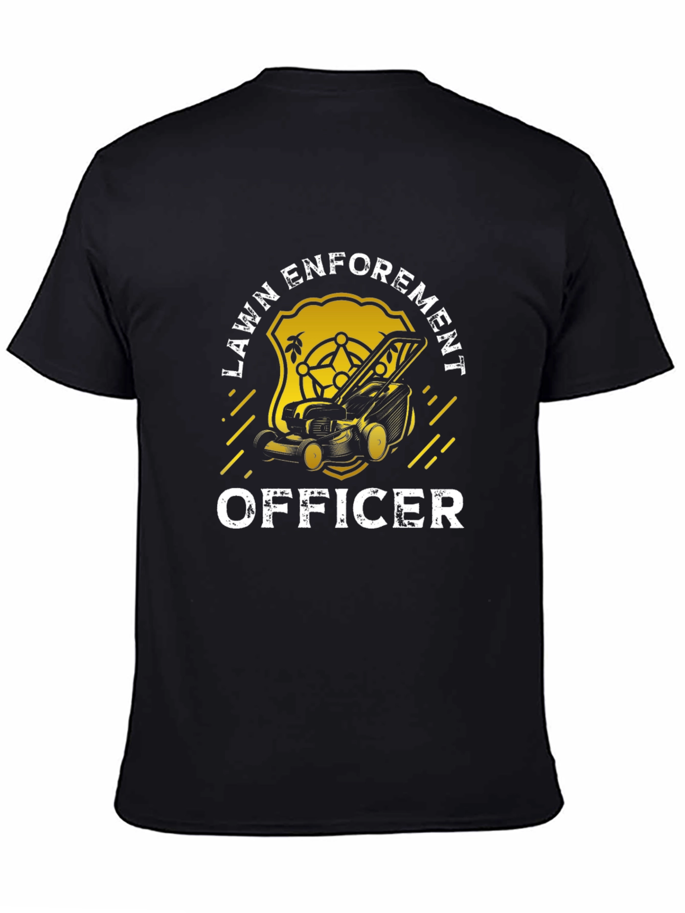 Lawn Enforcement Officer T-Shirt - Funny Gardening Tee