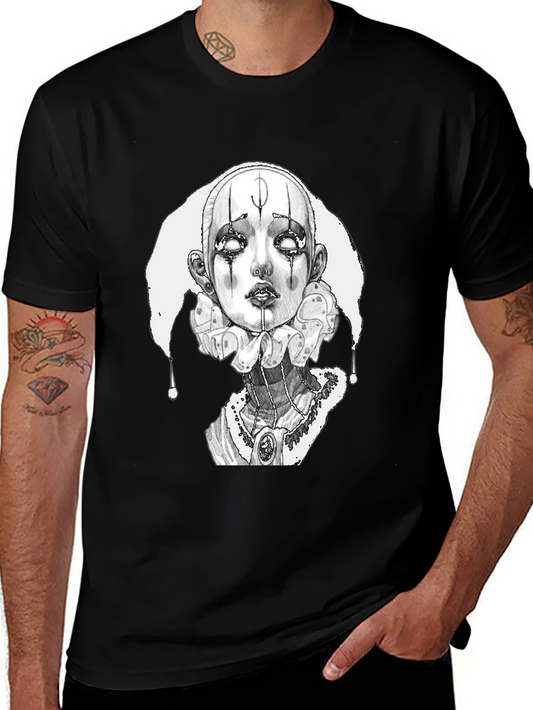 Eerie Clown Graphic Tee - Unique Design