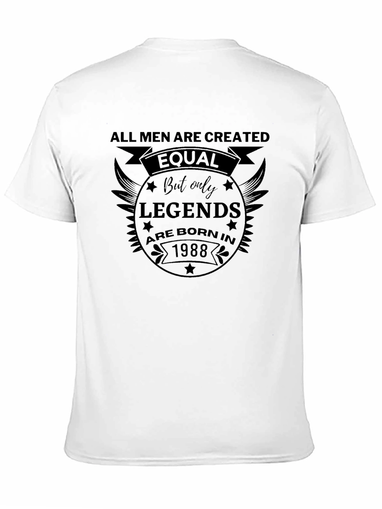 Legends Born in 1988 Mens Black T-Shirt