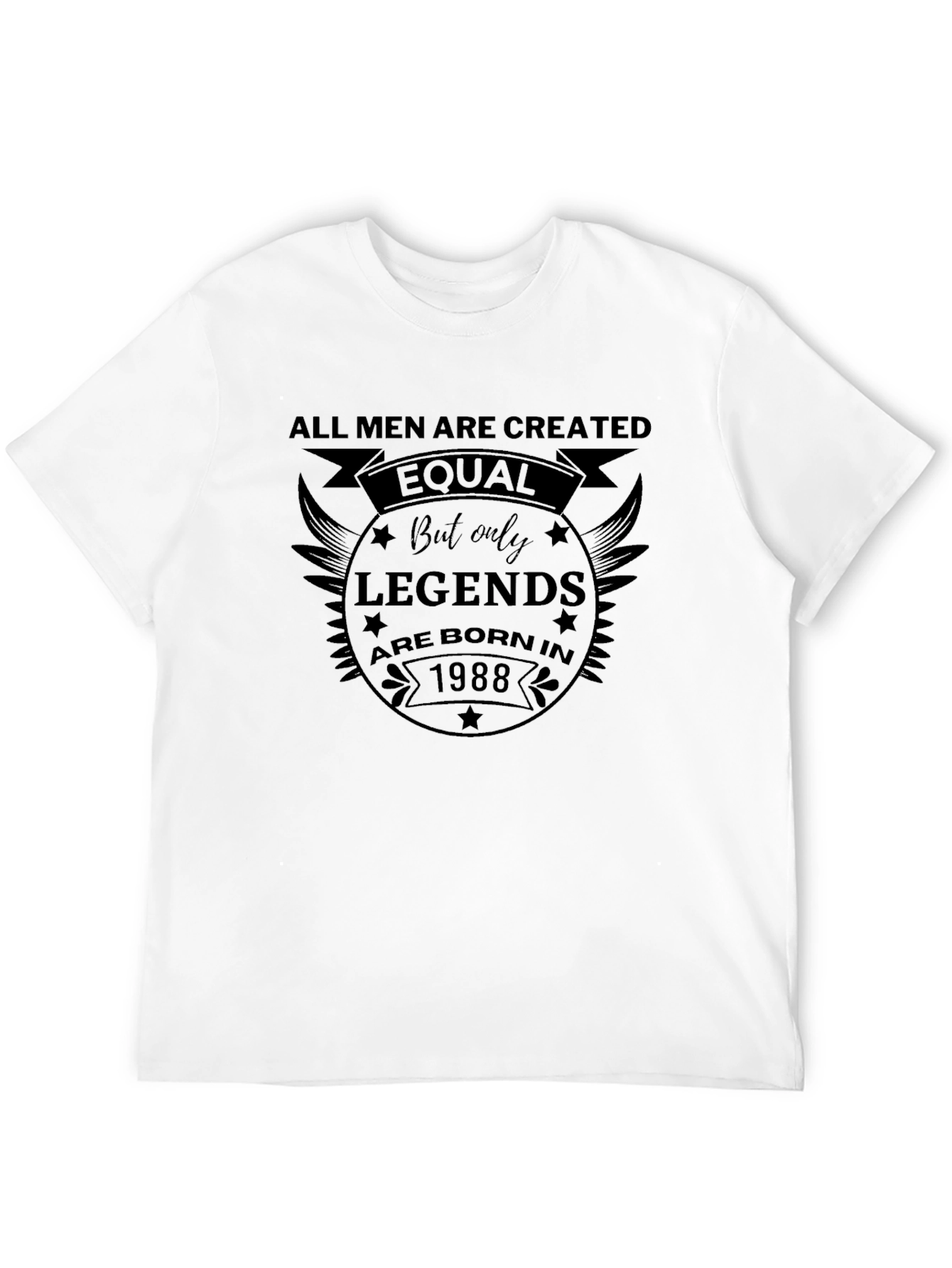 Legends Born in 1988 Mens Black T-Shirt