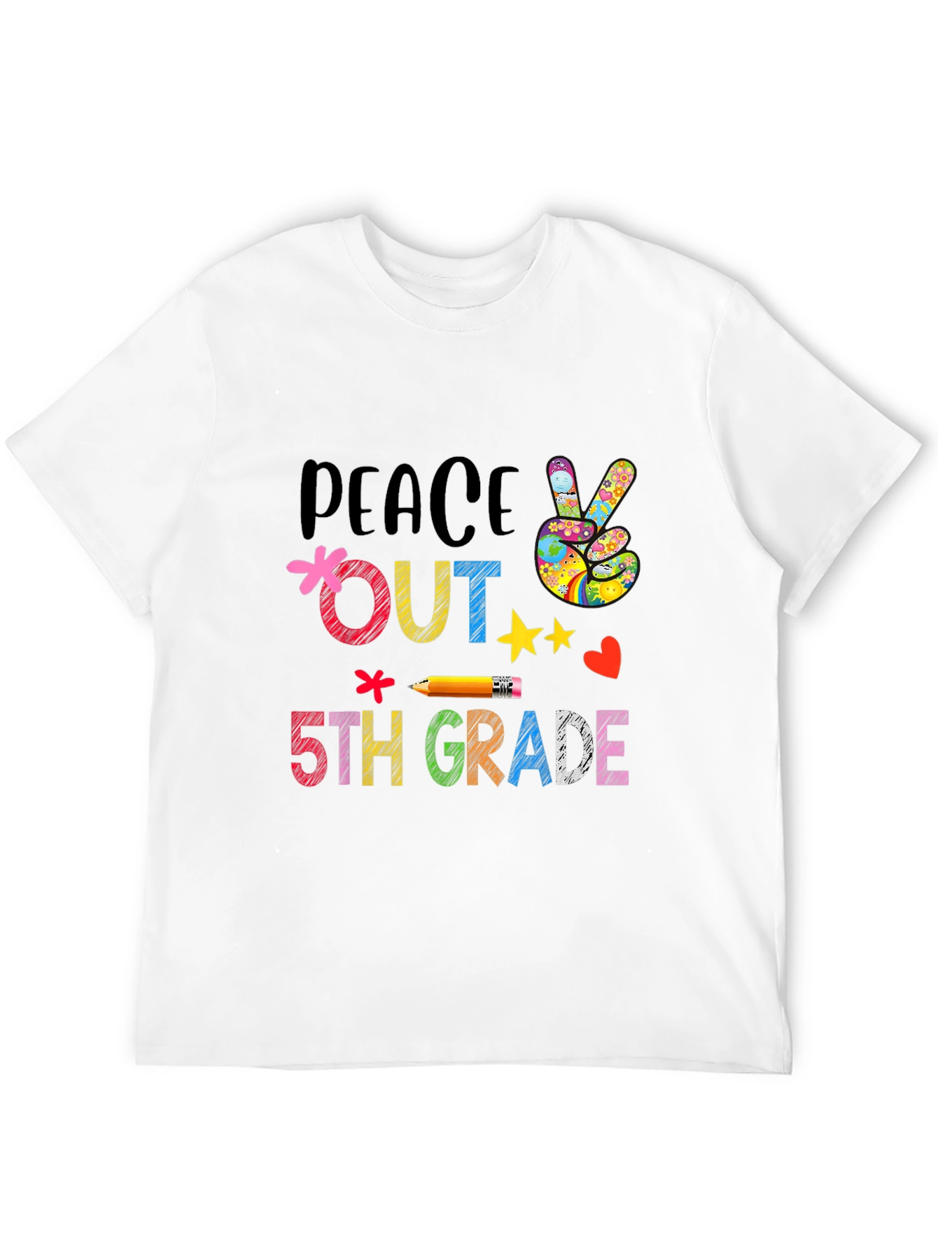 Peace Out 5th Grade T-Shirt