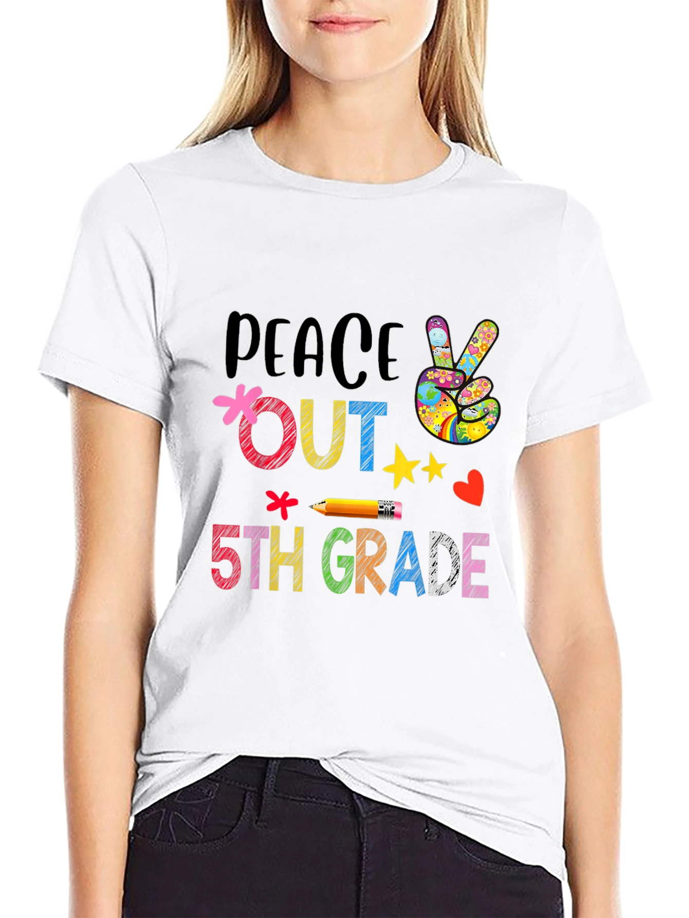 Peace Out 5th Grade T-Shirt