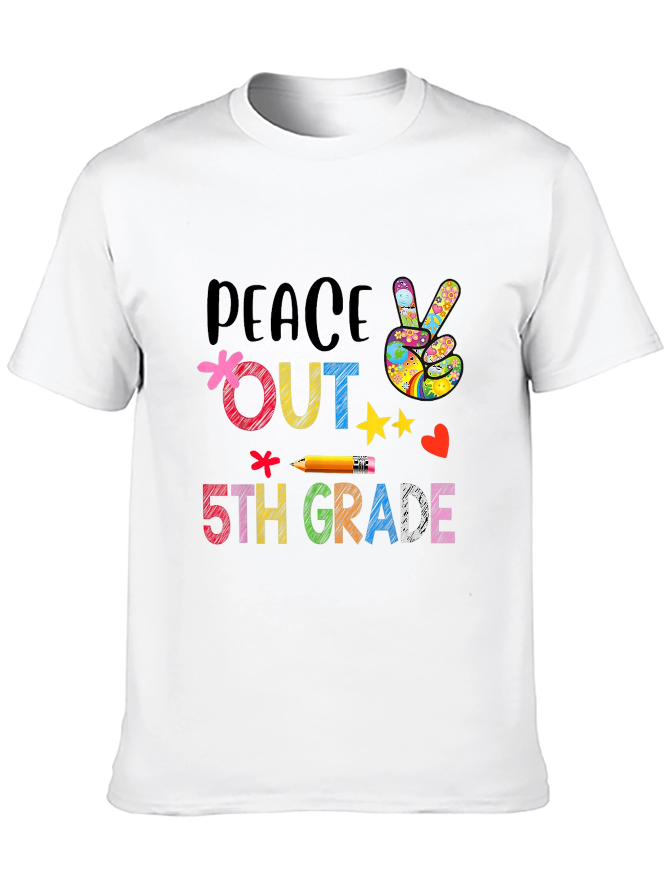 Peace Out 5th Grade T-Shirt