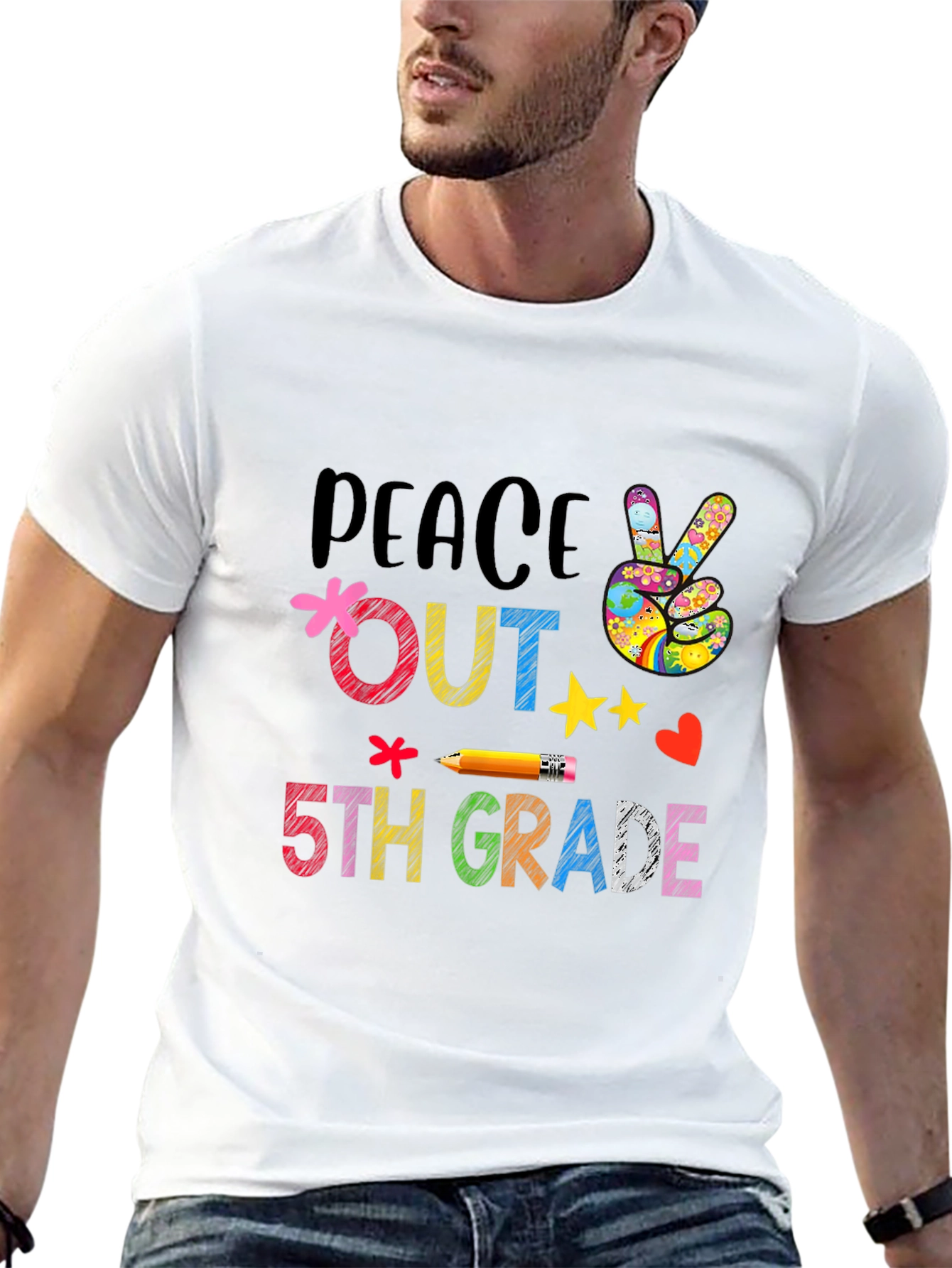 Peace Out 5th Grade T-Shirt