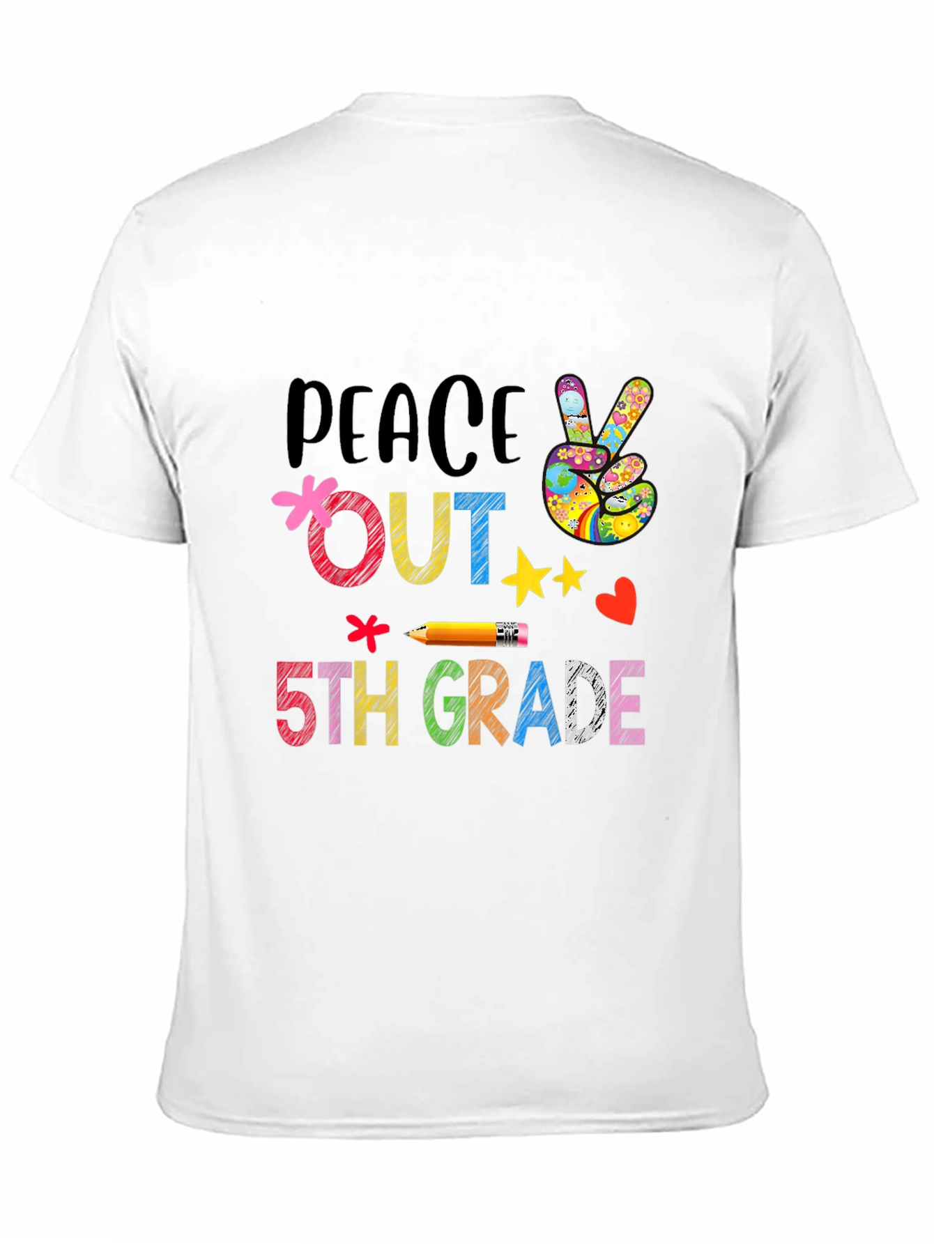 Peace Out 5th Grade T-Shirt