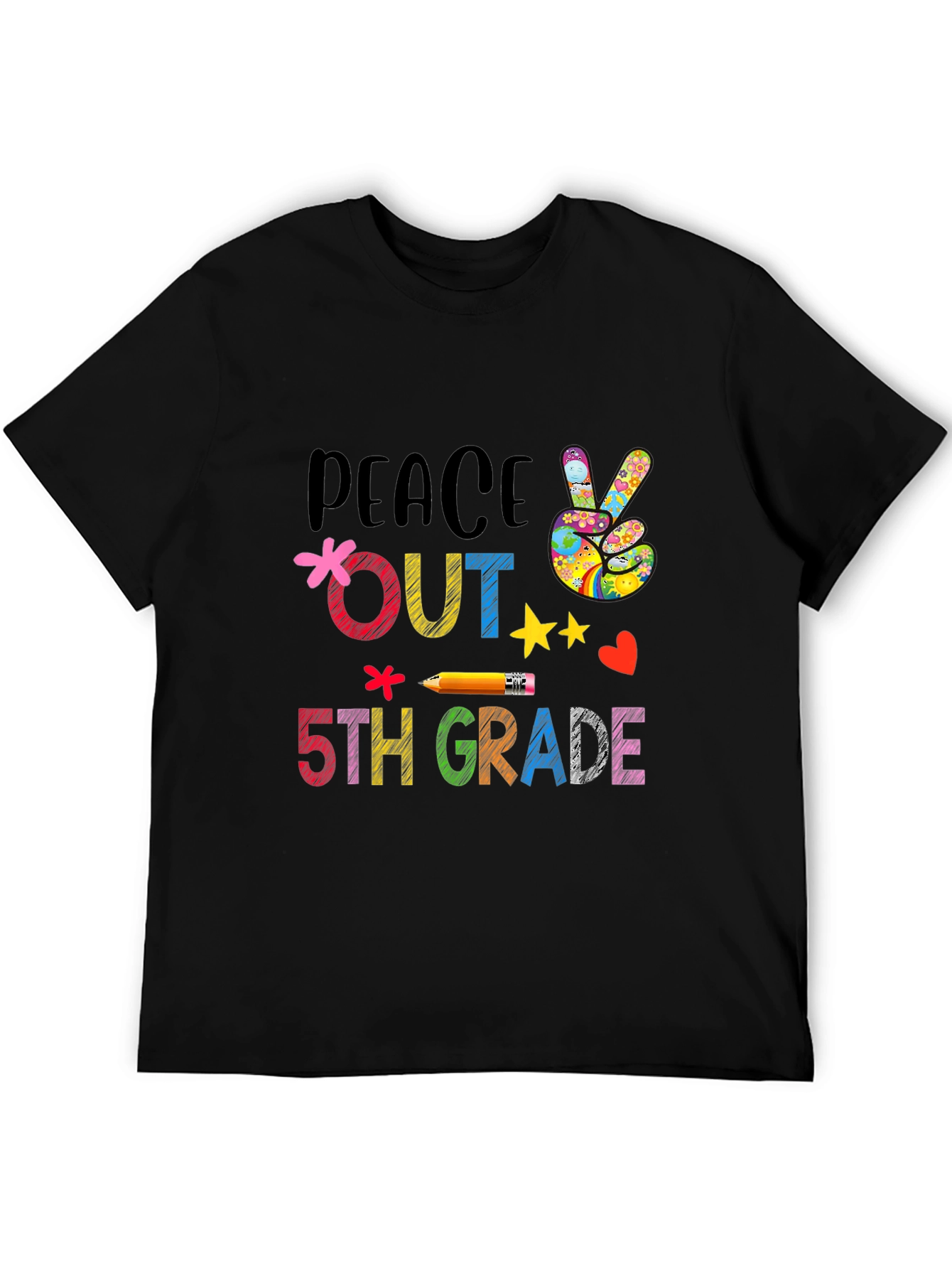 Peace Out 5th Grade T-Shirt