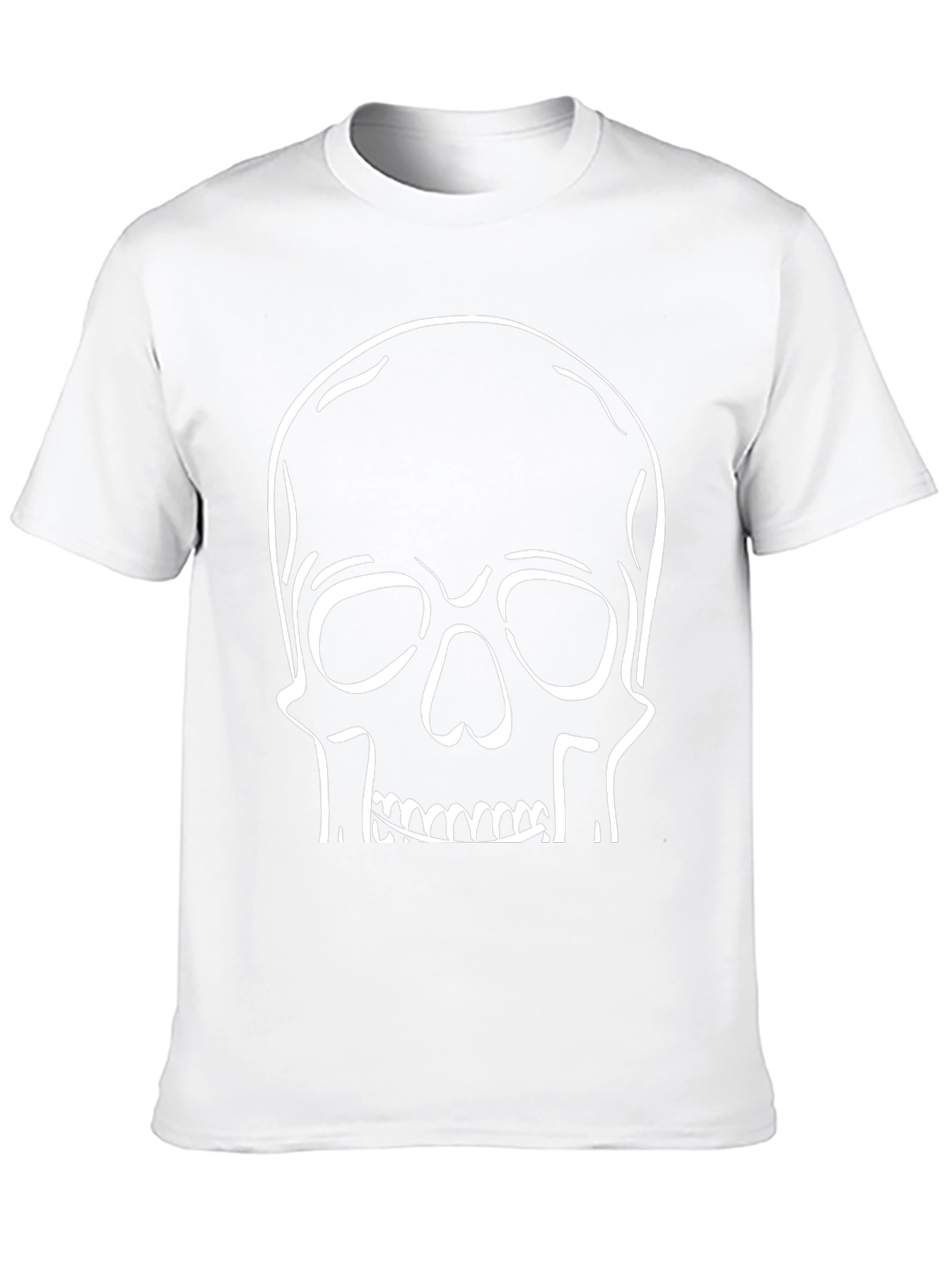 Skull Graphic Print Black T-Shirt
