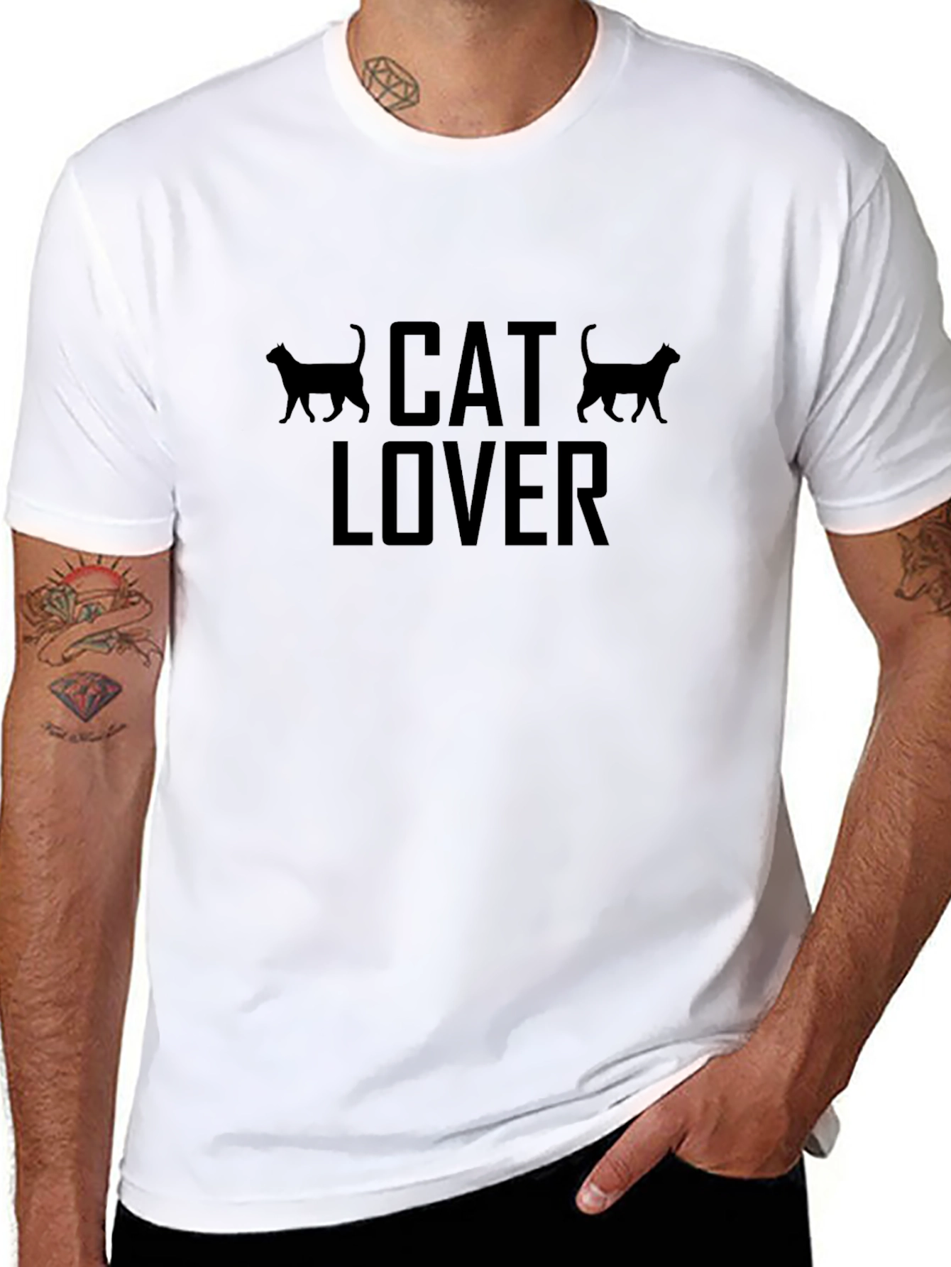 Cat Lover T-Shirt - Unisex Black Tee