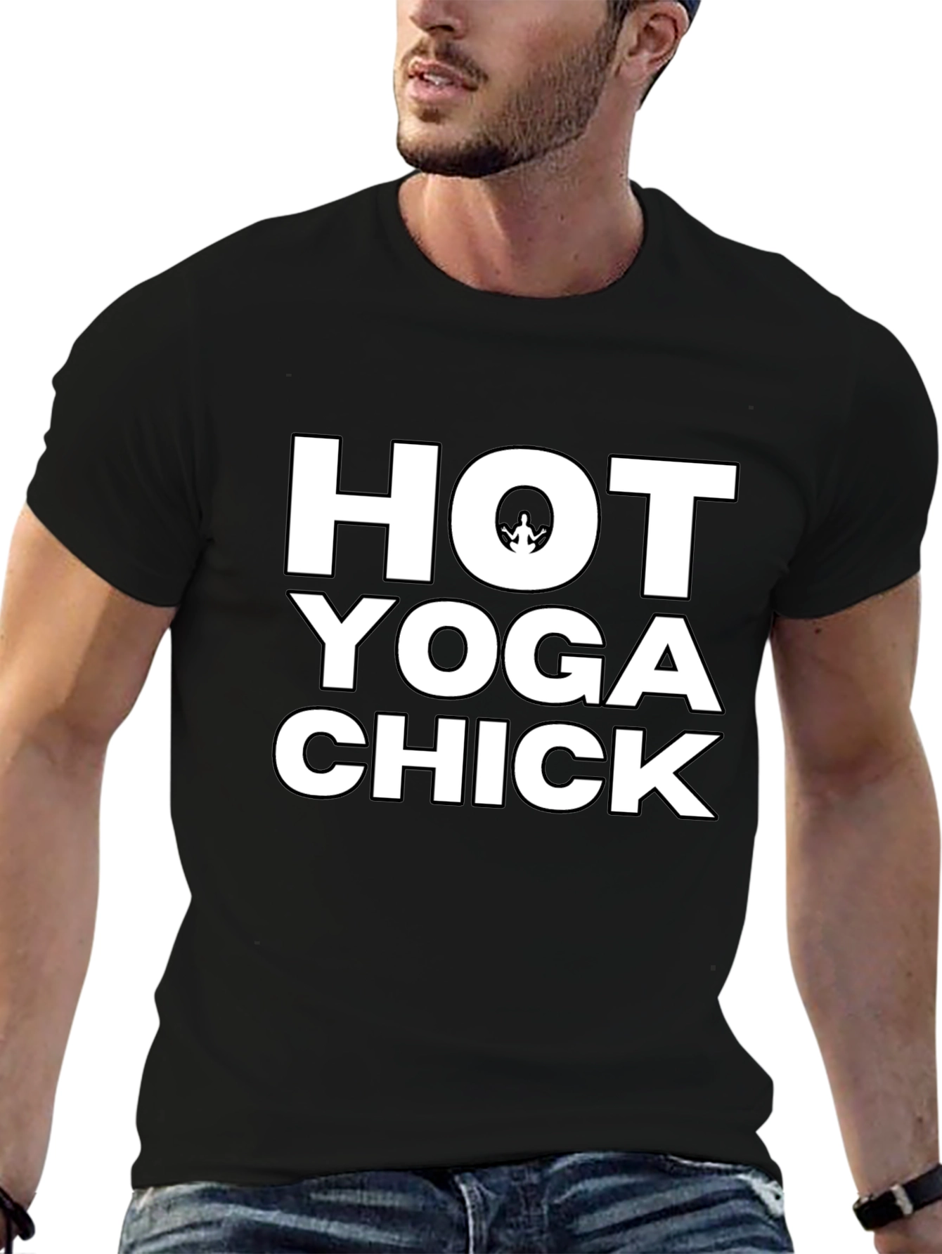 Hot Yoga Chick Black T-Shirt