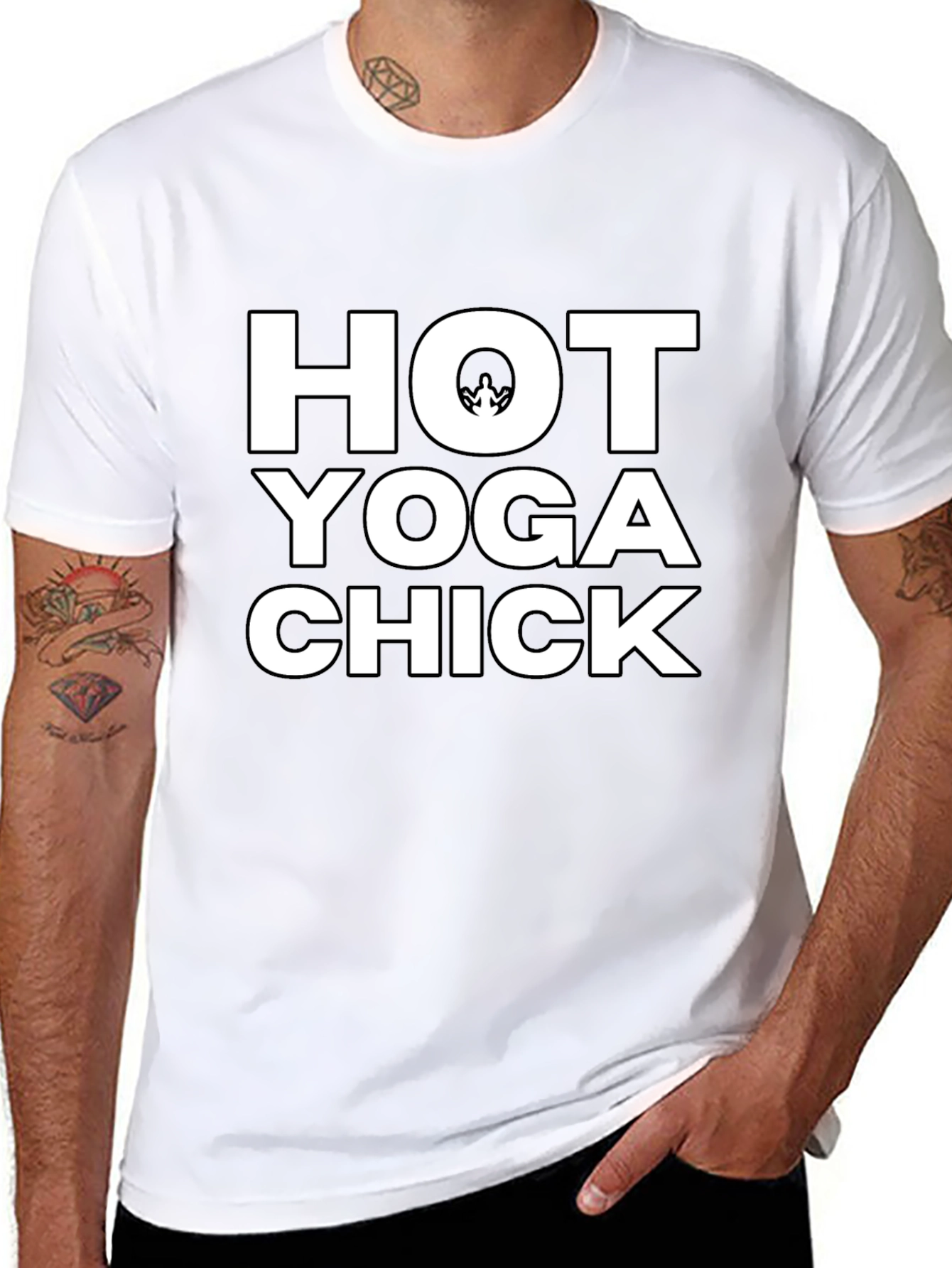 Hot Yoga Chick Black T-Shirt