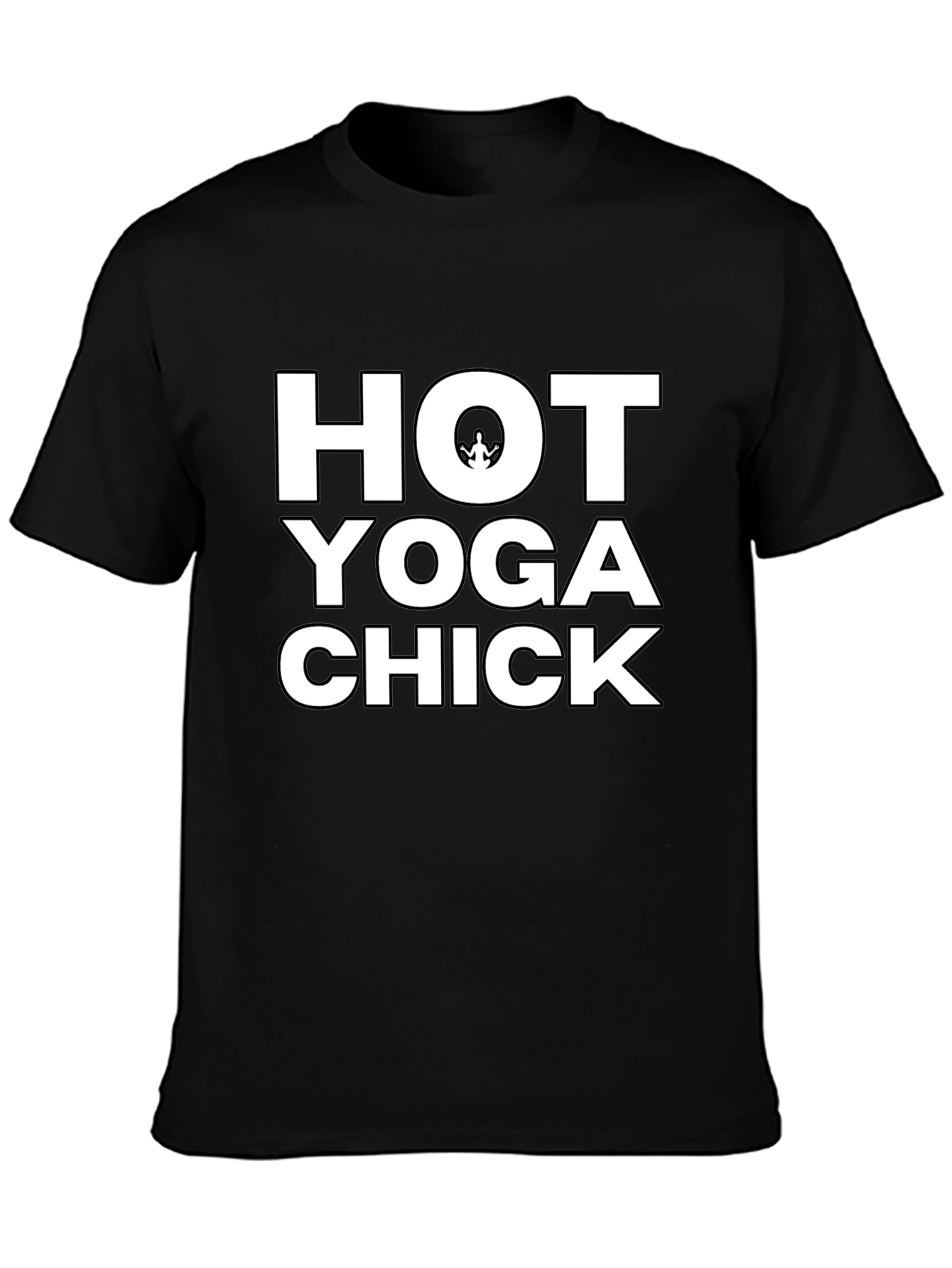 Hot Yoga Chick Black T-Shirt