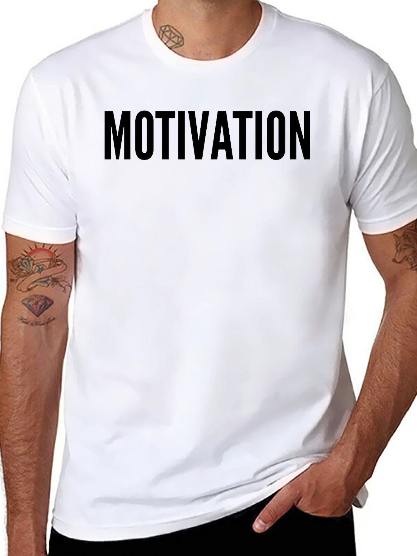 Motivation Graphic T-Shirt - Black