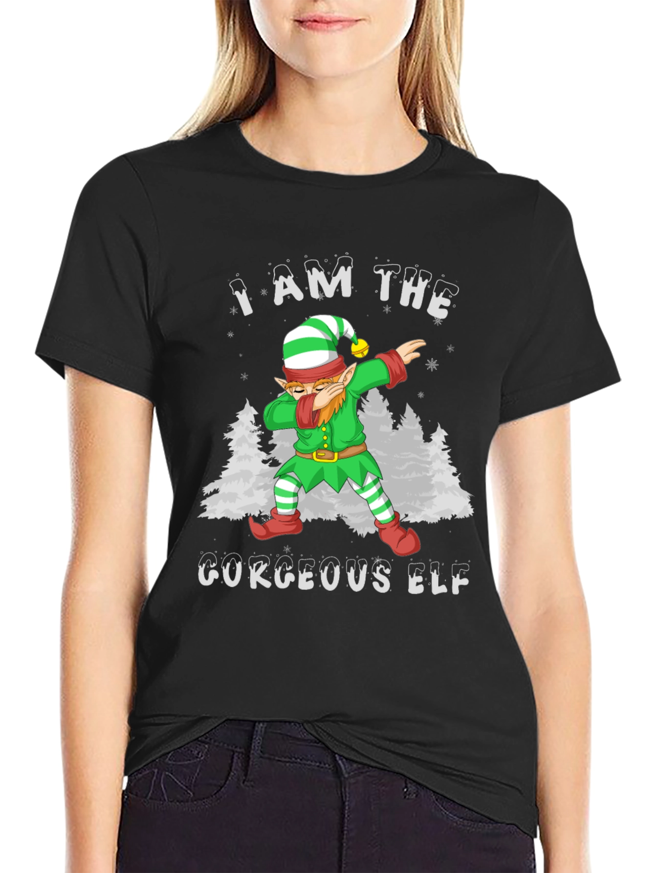 I Am The Gorgeous Elf Christmas T-Shirt