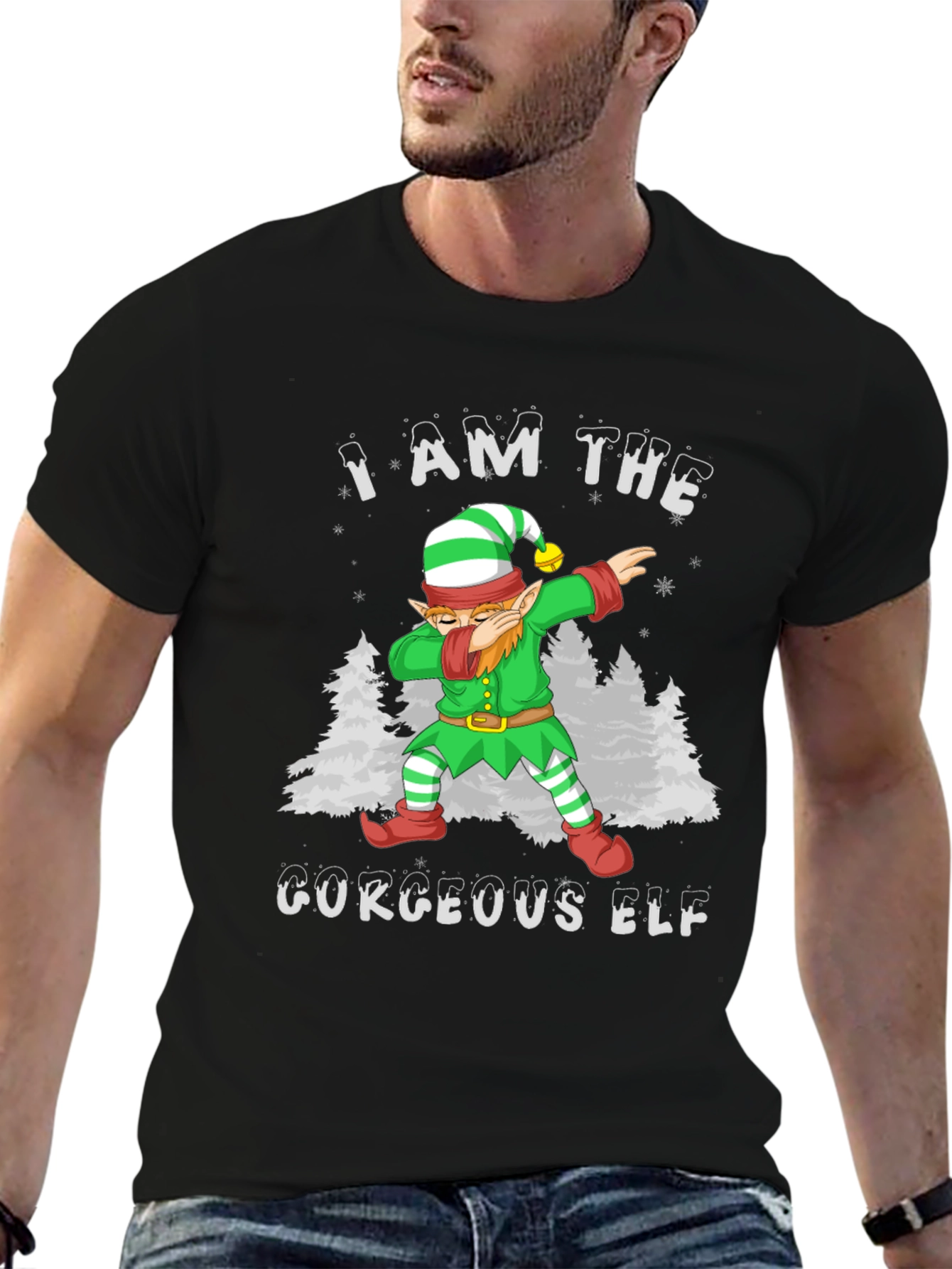 I Am The Gorgeous Elf Christmas T-Shirt