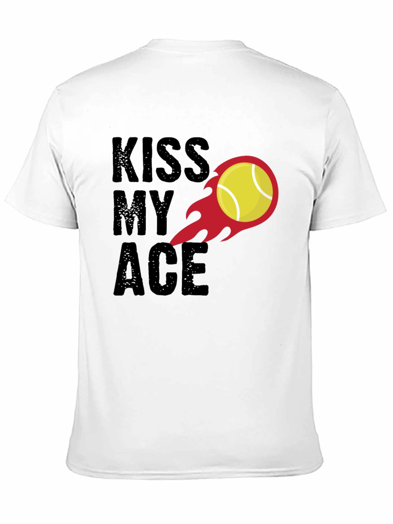Kiss My Ace Tennis T-Shirt - Black